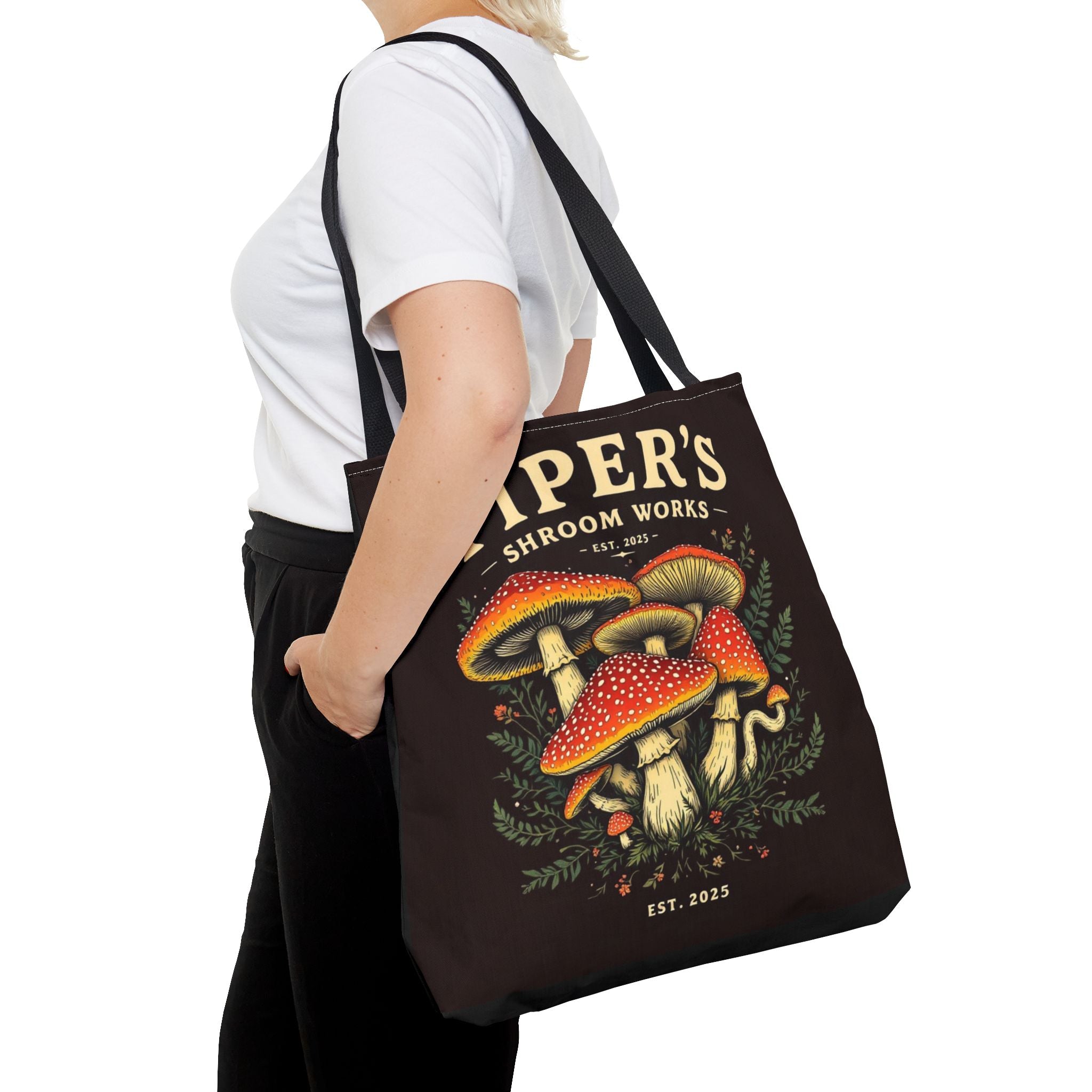 🍄 Piper’s Shroom Works Tote – Where Style Meets the Wild 🌿