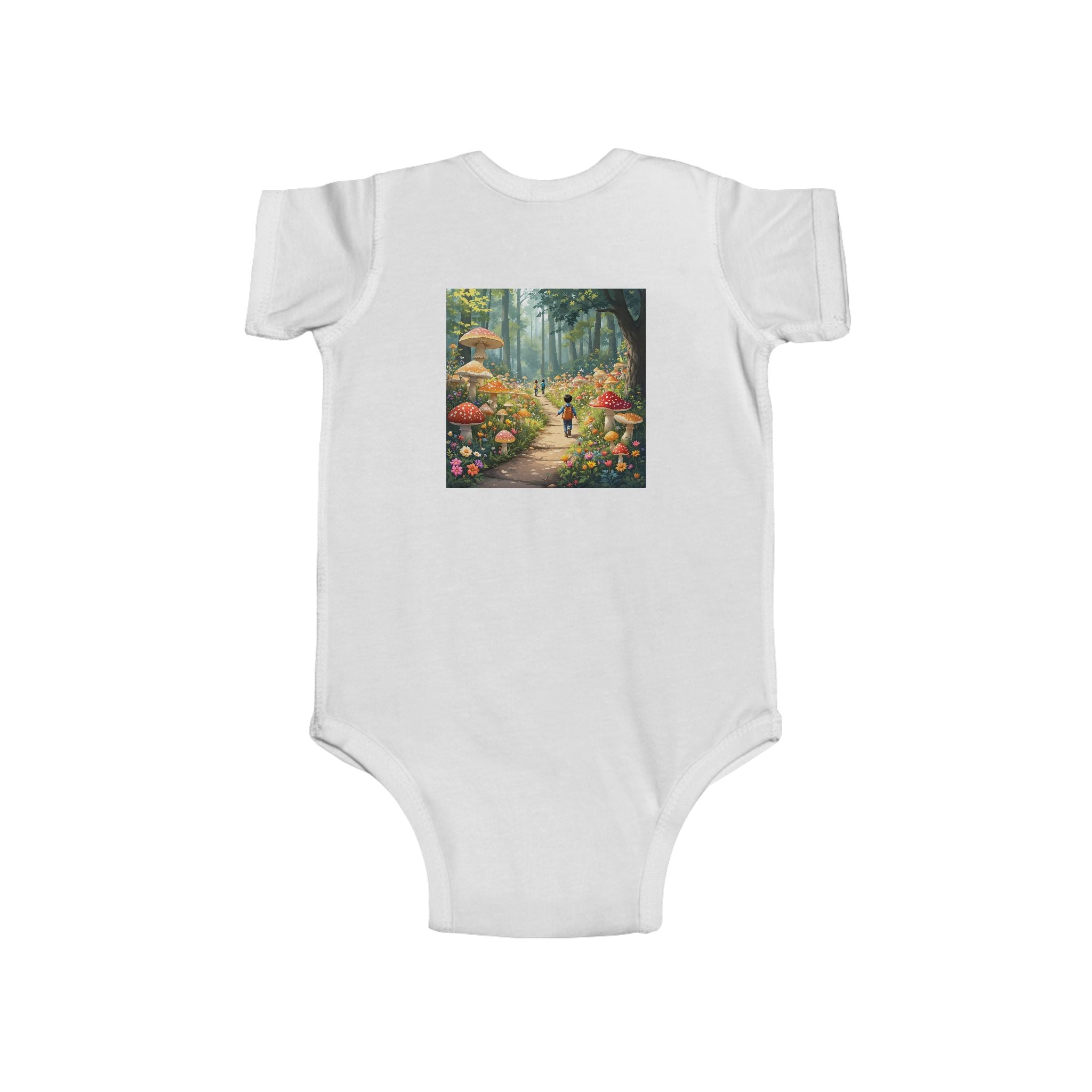 🍄👶 “Mushroom Lover – I Live to Forage” Baby Bodysuit