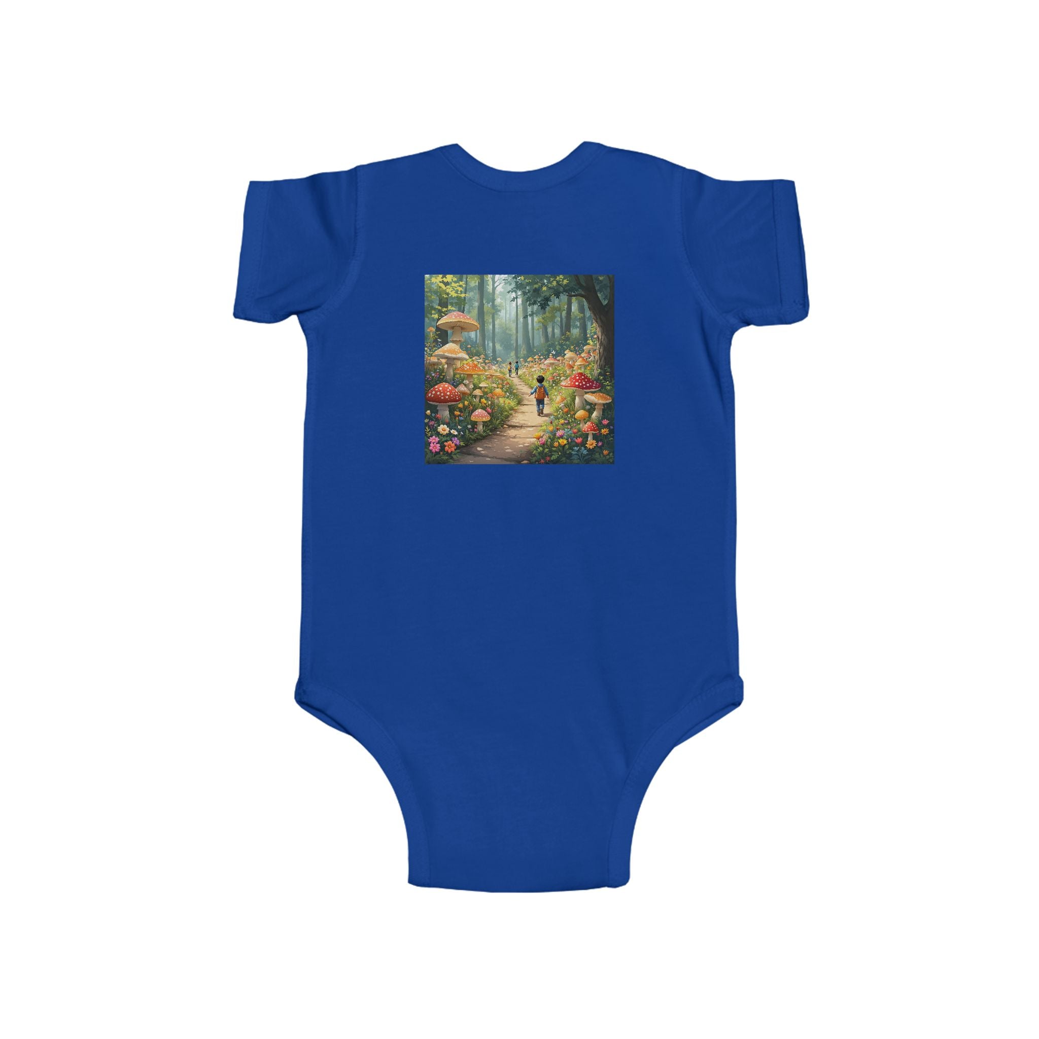 🍄👶 “Mushroom Lover – I Live to Forage” Baby Bodysuit