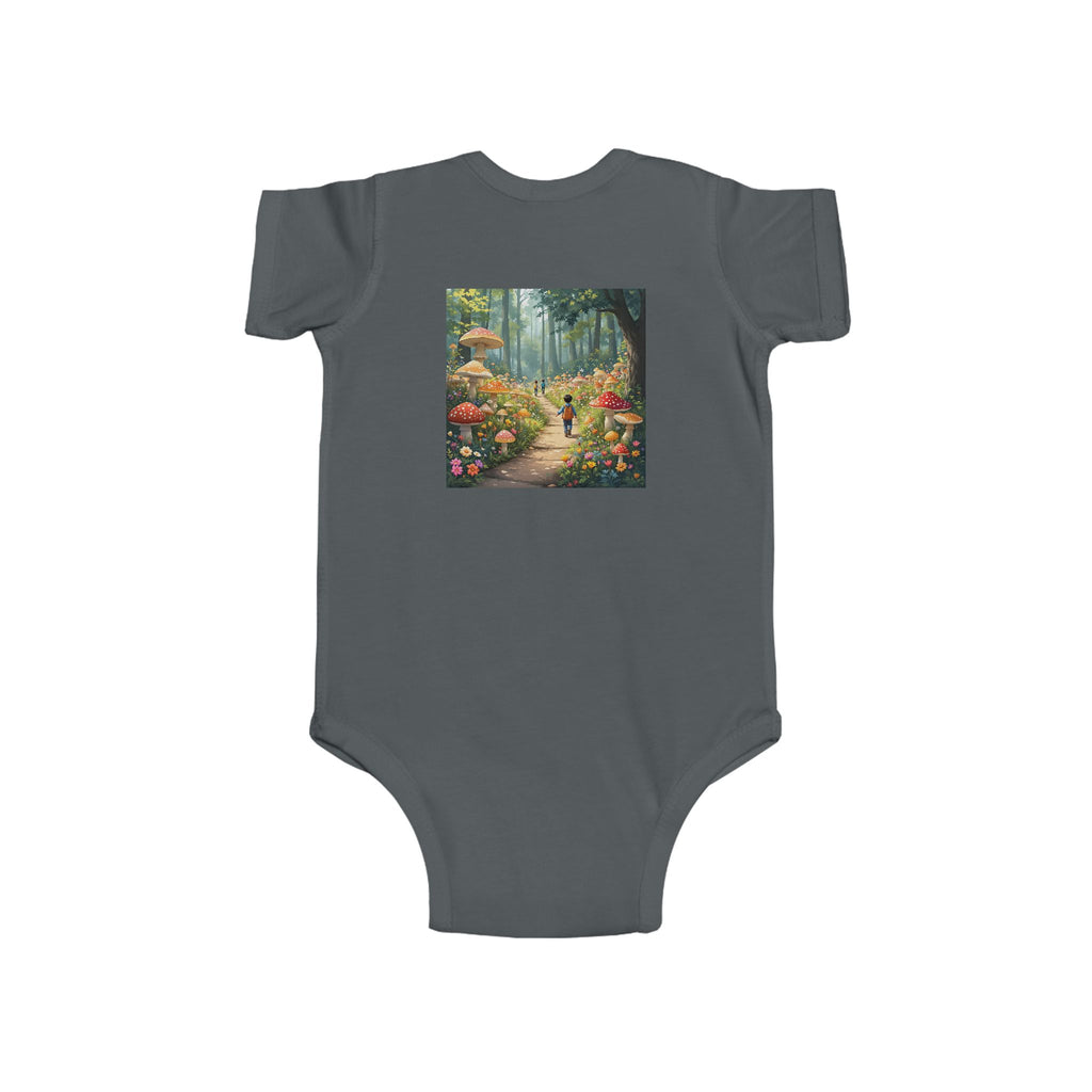 🍄👶 “Mushroom Lover – I Live to Forage” Baby Bodysuit