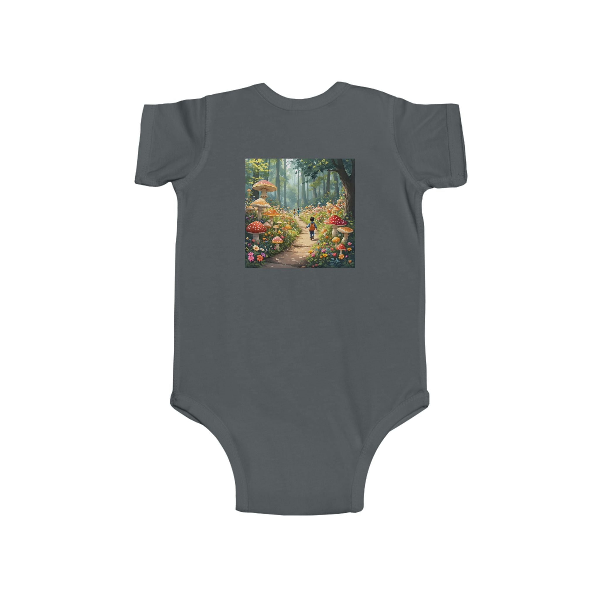 🍄👶 “Mushroom Lover – I Live to Forage” Baby Bodysuit