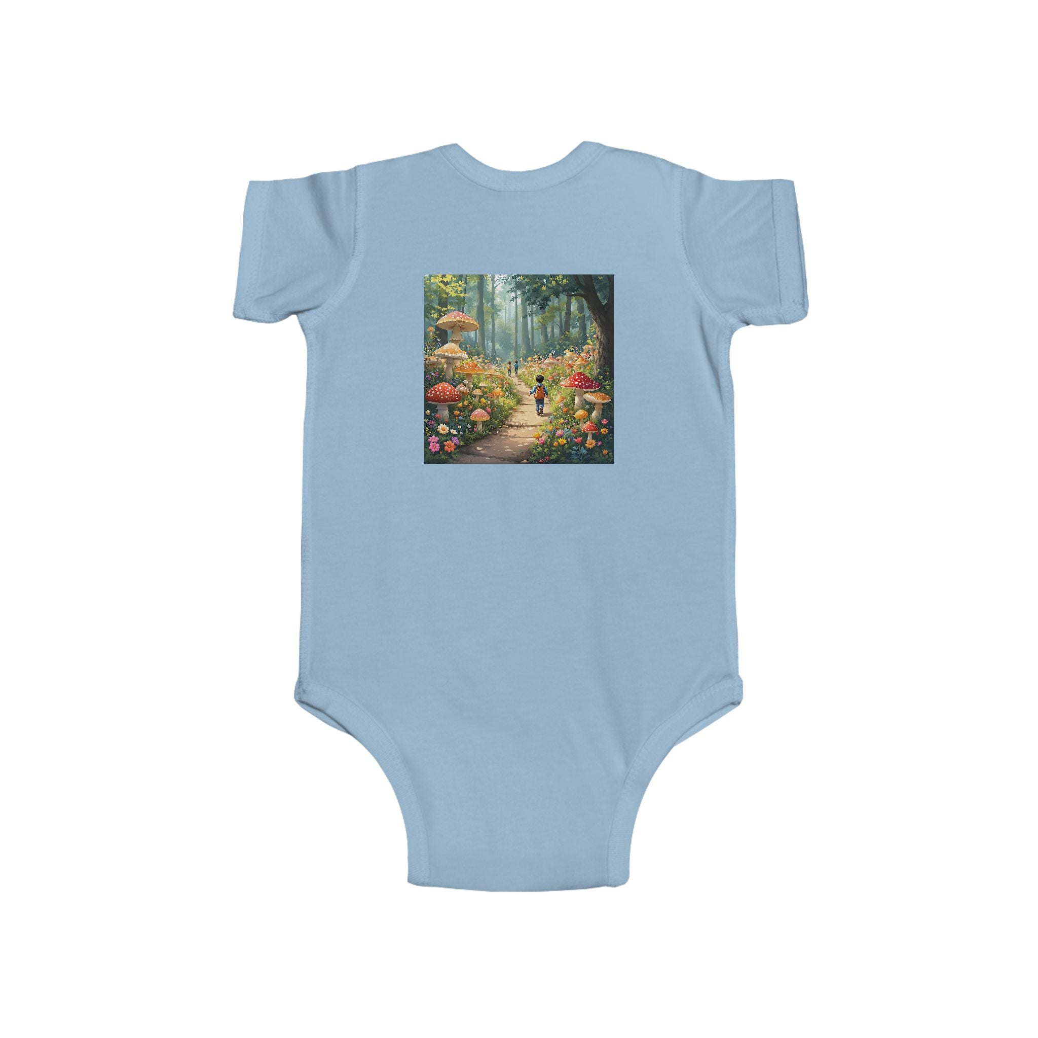 🍄👶 “Mushroom Lover – I Live to Forage” Baby Bodysuit
