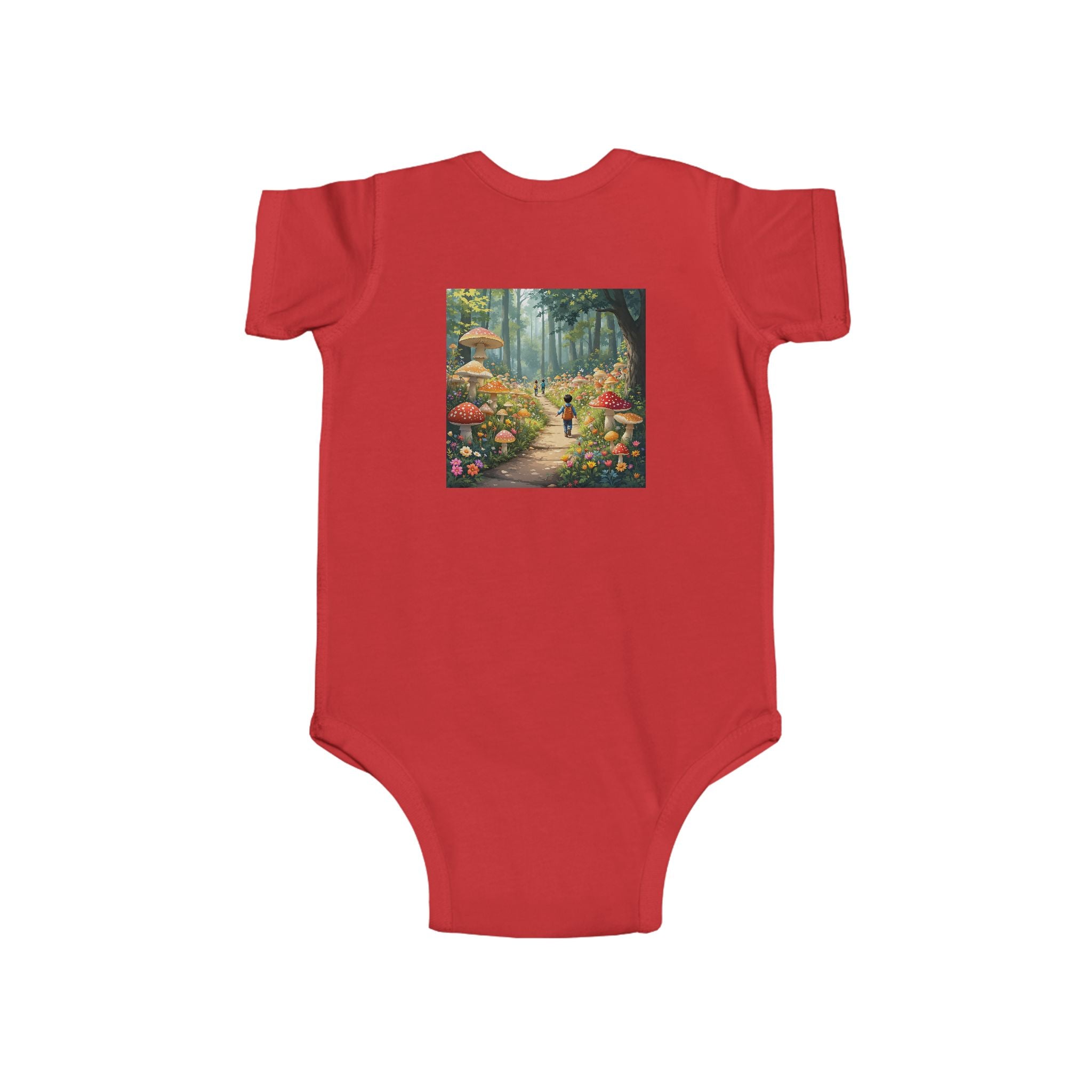 🍄👶 “Mushroom Lover – I Live to Forage” Baby Bodysuit