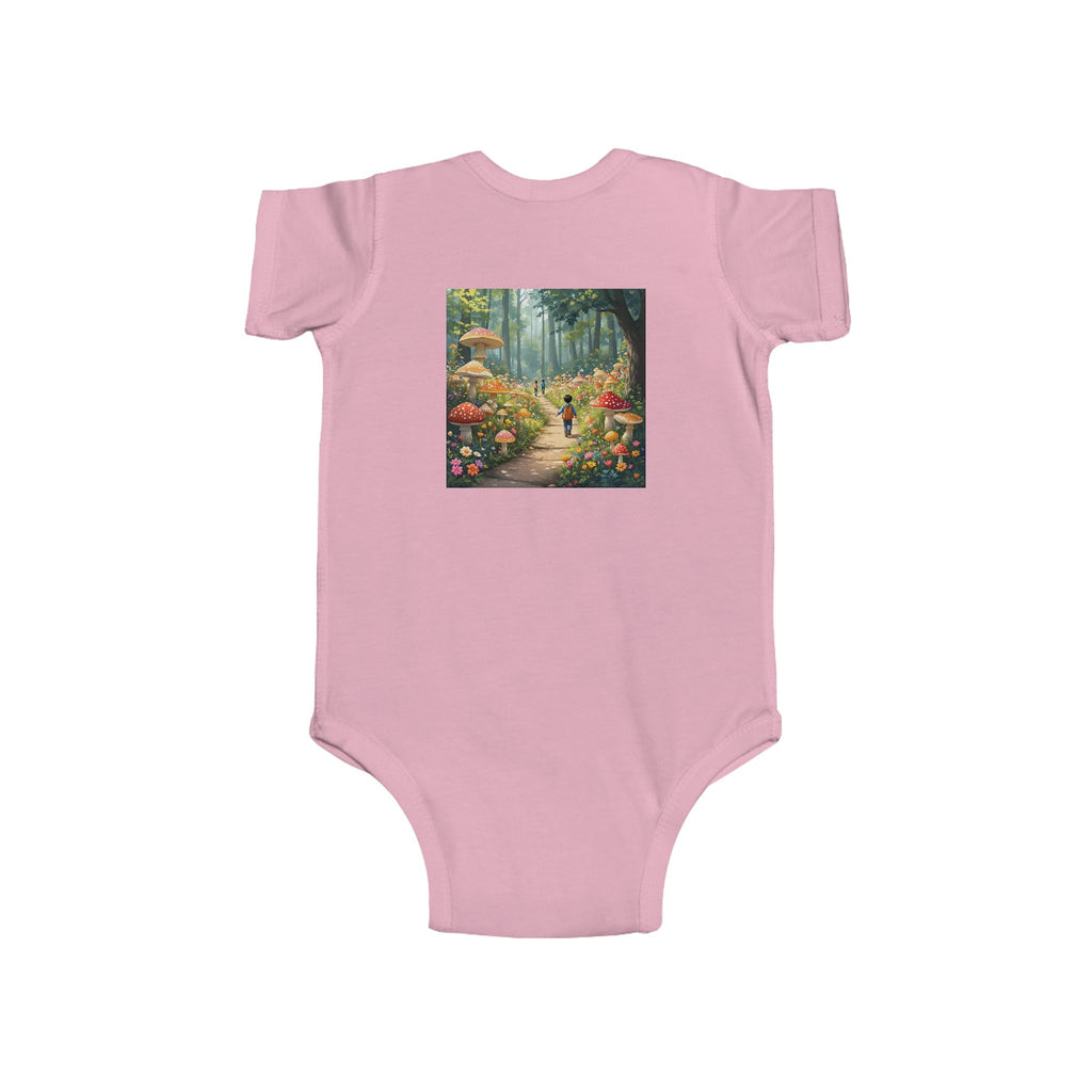 🍄👶 “Mushroom Lover – I Live to Forage” Baby Bodysuit