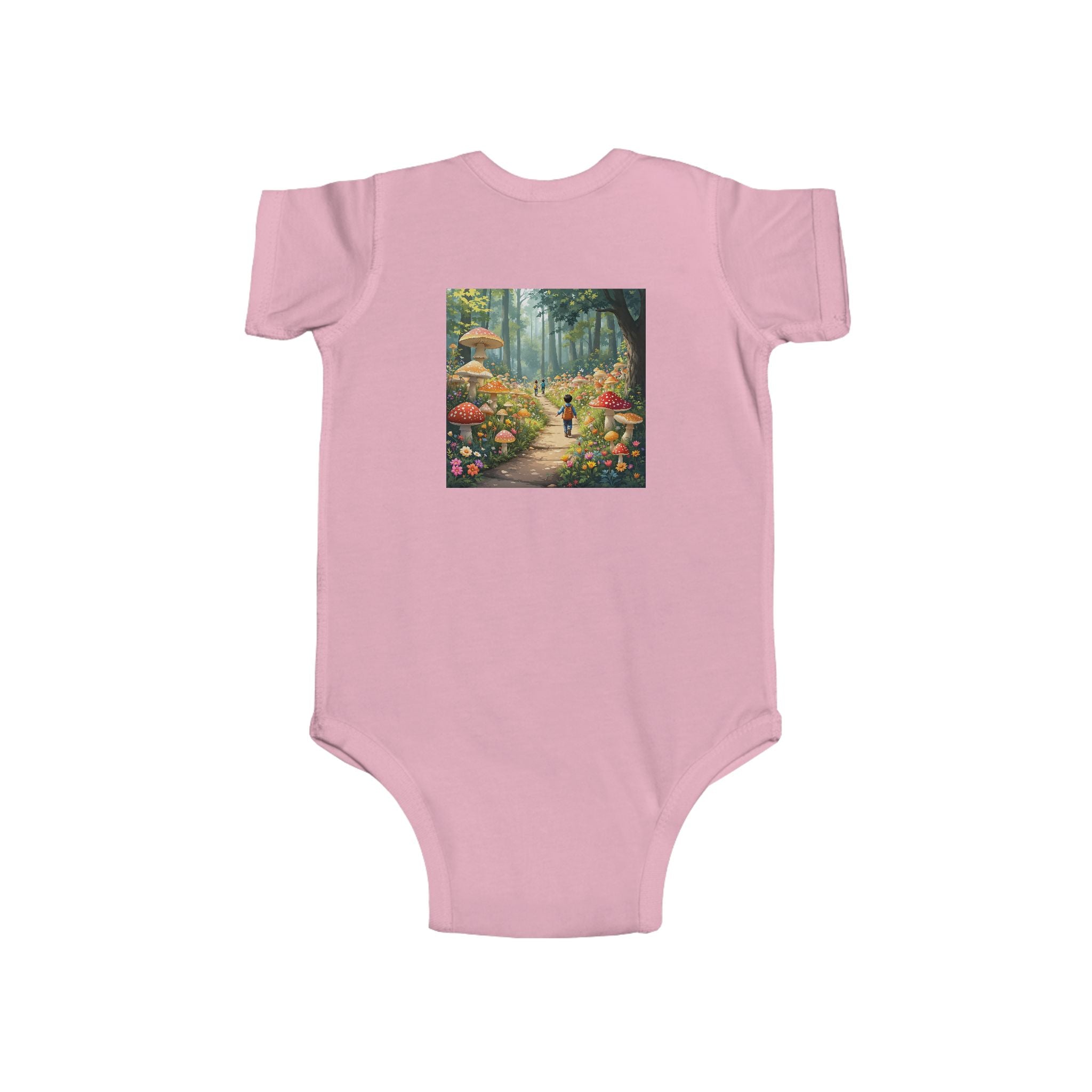 🍄👶 “Mushroom Lover – I Live to Forage” Baby Bodysuit