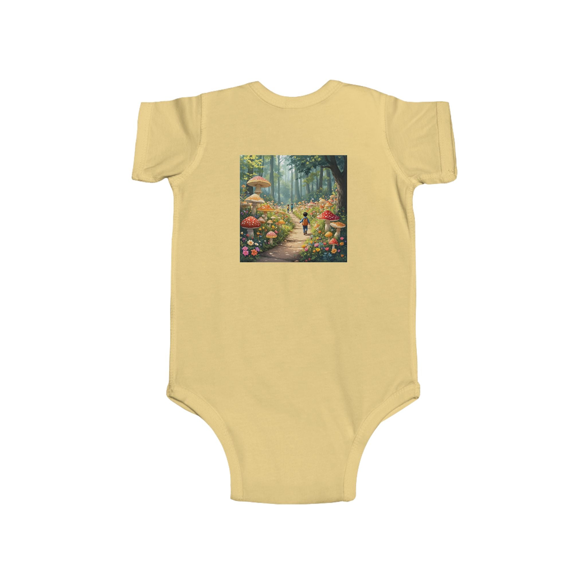 🍄👶 “Mushroom Lover – I Live to Forage” Baby Bodysuit