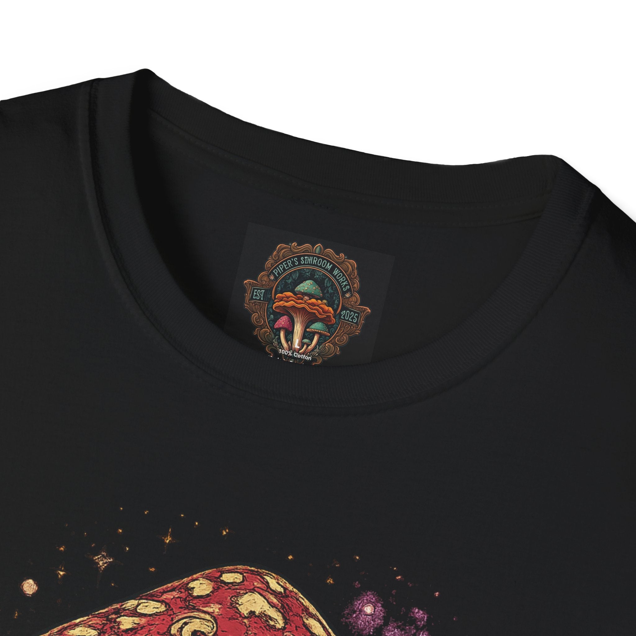 Mushroom Illustration T-Shirt – Vintage Red Toadstool Graphic