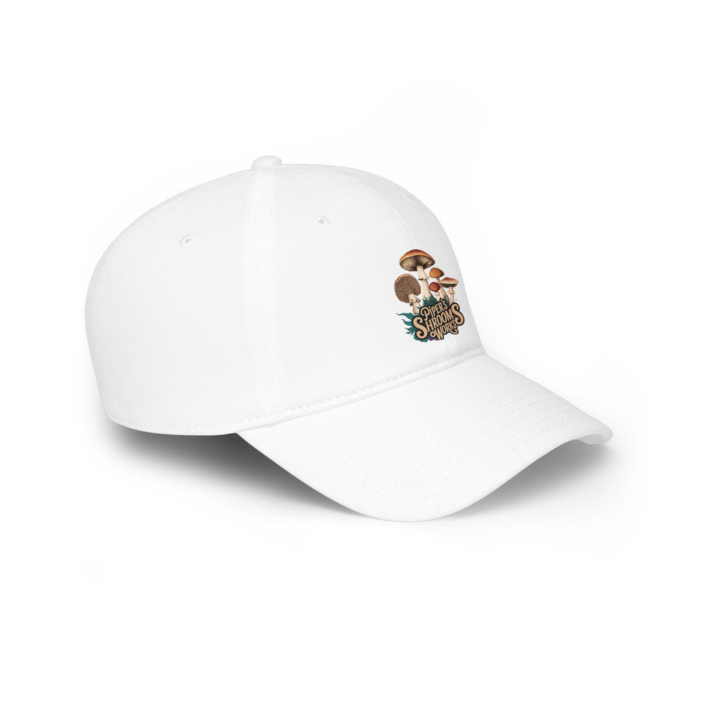 Mushroom Lovers Low Profile Baseball Cap — 'Shroom Squad' Vintage Fungi Design