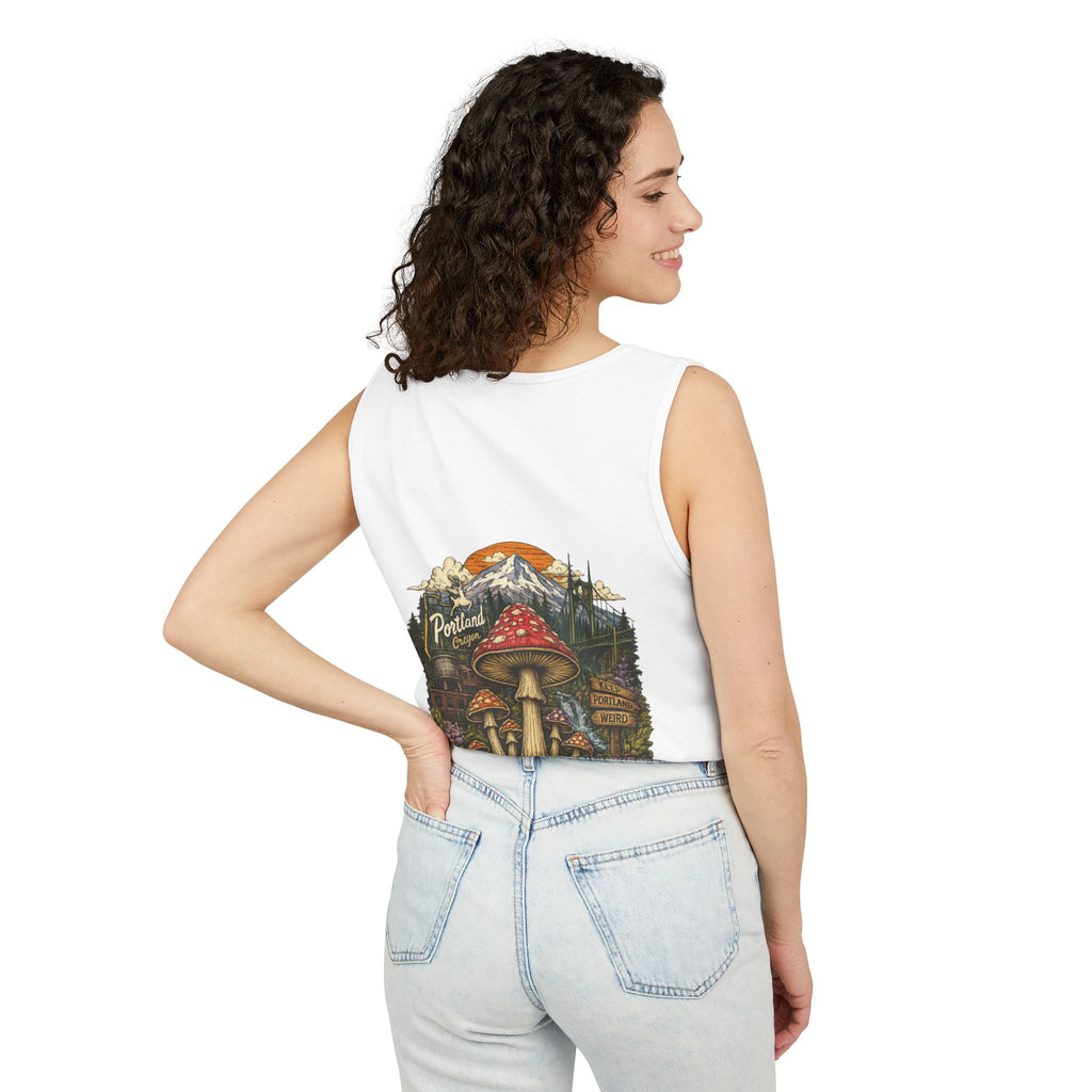 Mushroom Graphic Tank Top — Colorful Psychedelic Fungi Design