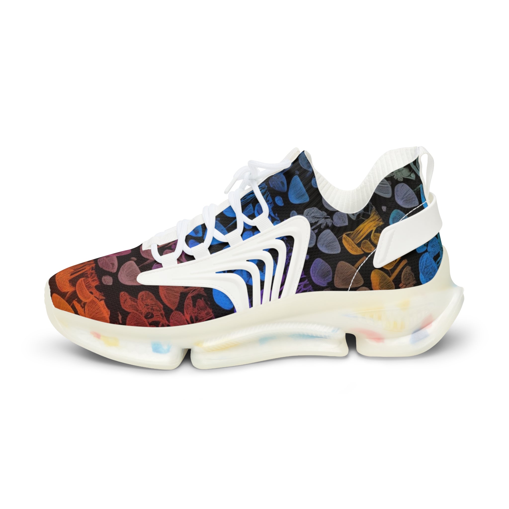 Colorful Tie-Dye Mesh Sneakers — Men's Athletic Fashion Shoes