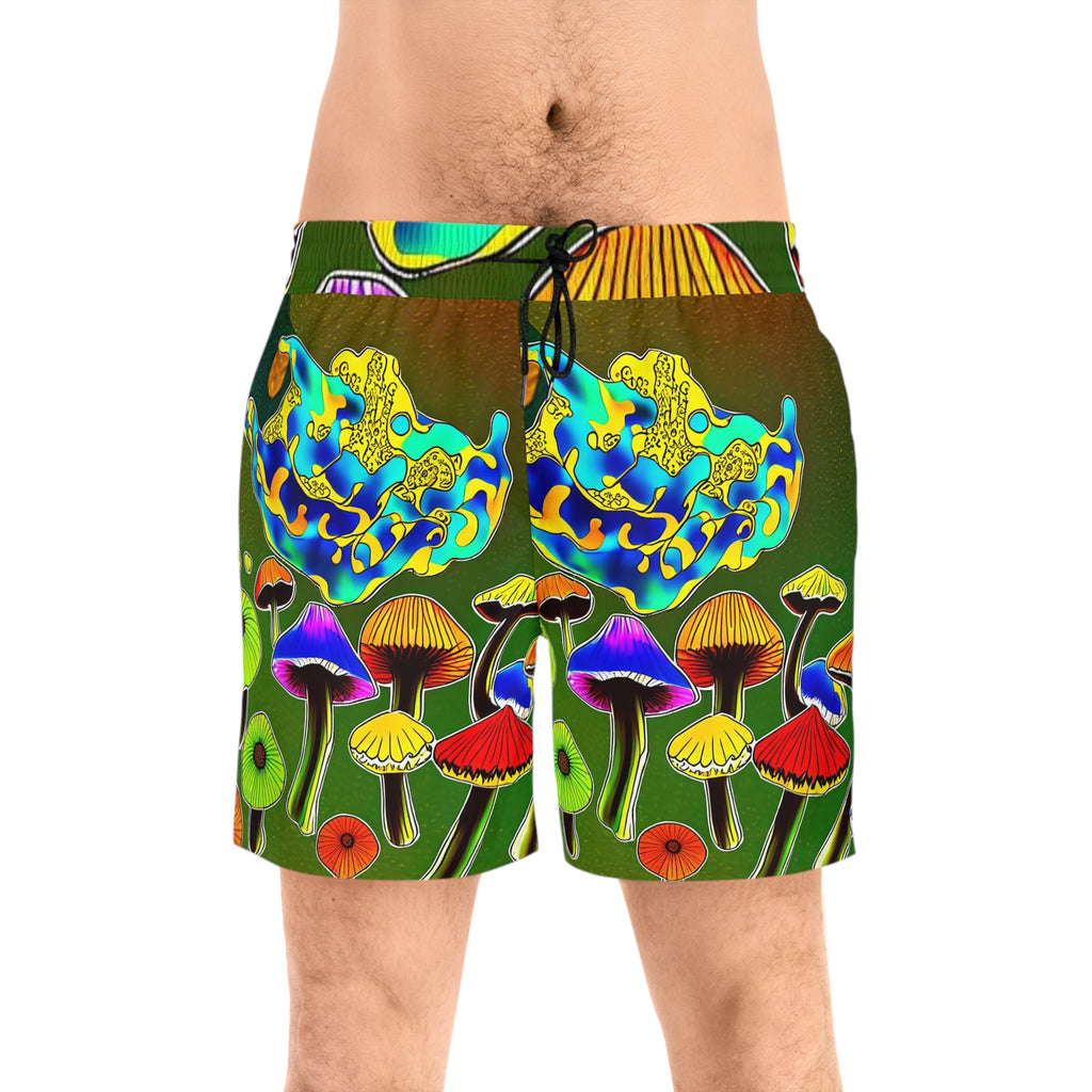 Bañador de Hongos Psicodélicos – Bañador Vibrante con Estampado Completo para Hombre