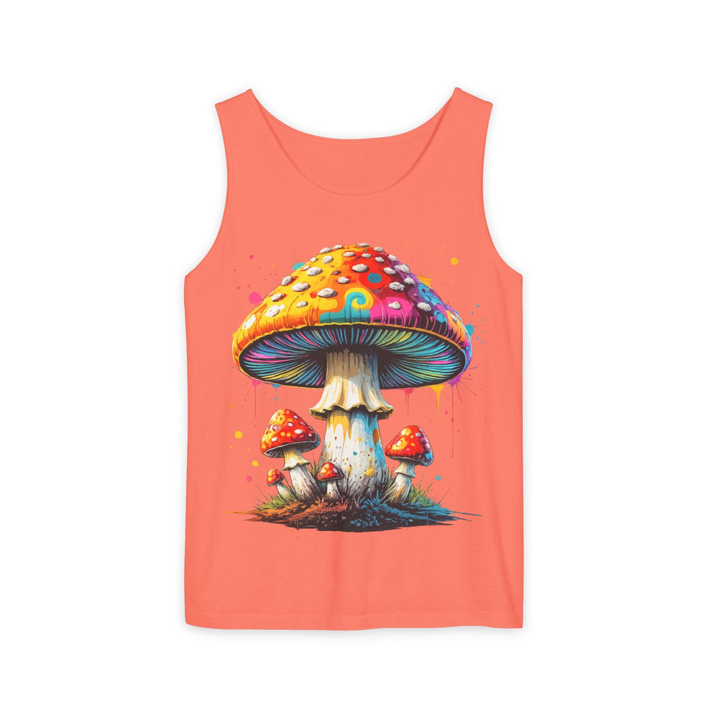 Mushroom Graphic Tank Top — Colorful Psychedelic Fungi Design