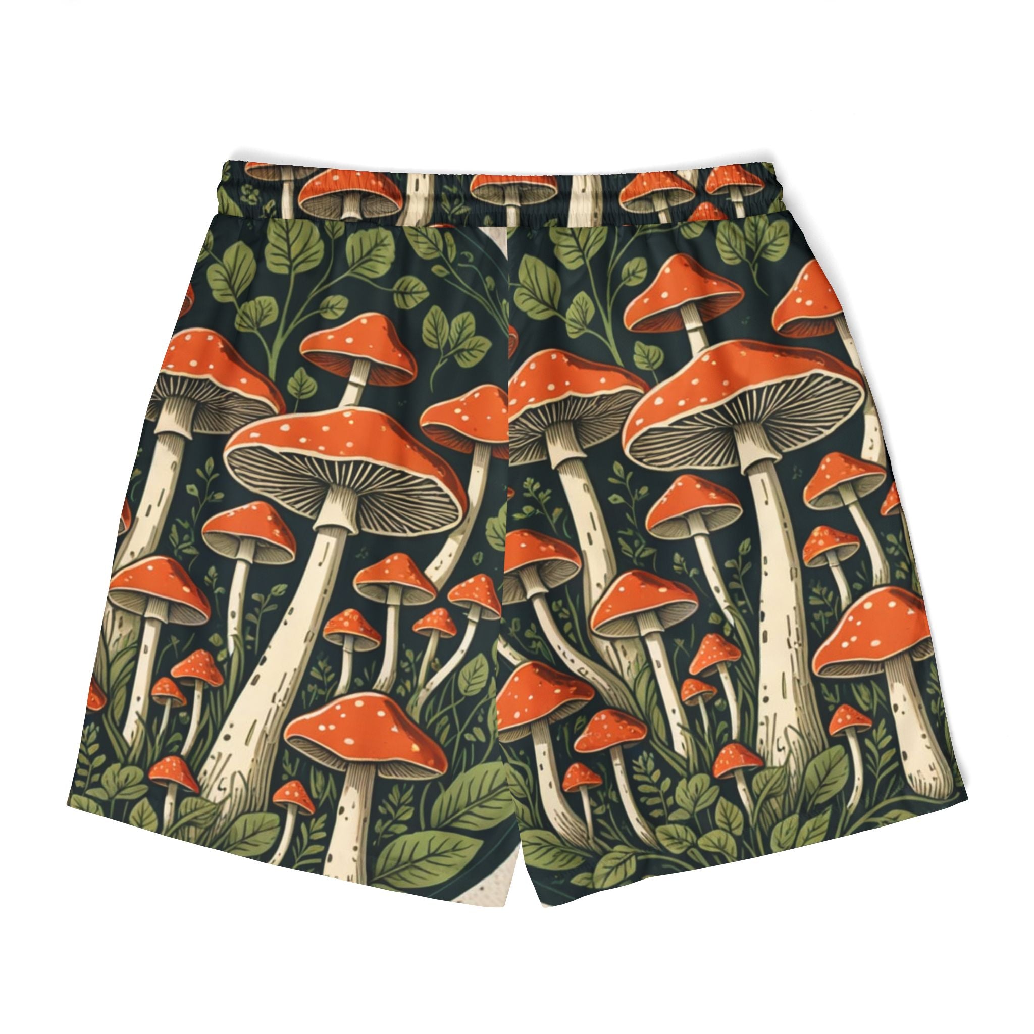 🍄 “Forest Floor Fantasy” Mushroom Swim Trunks 🌿