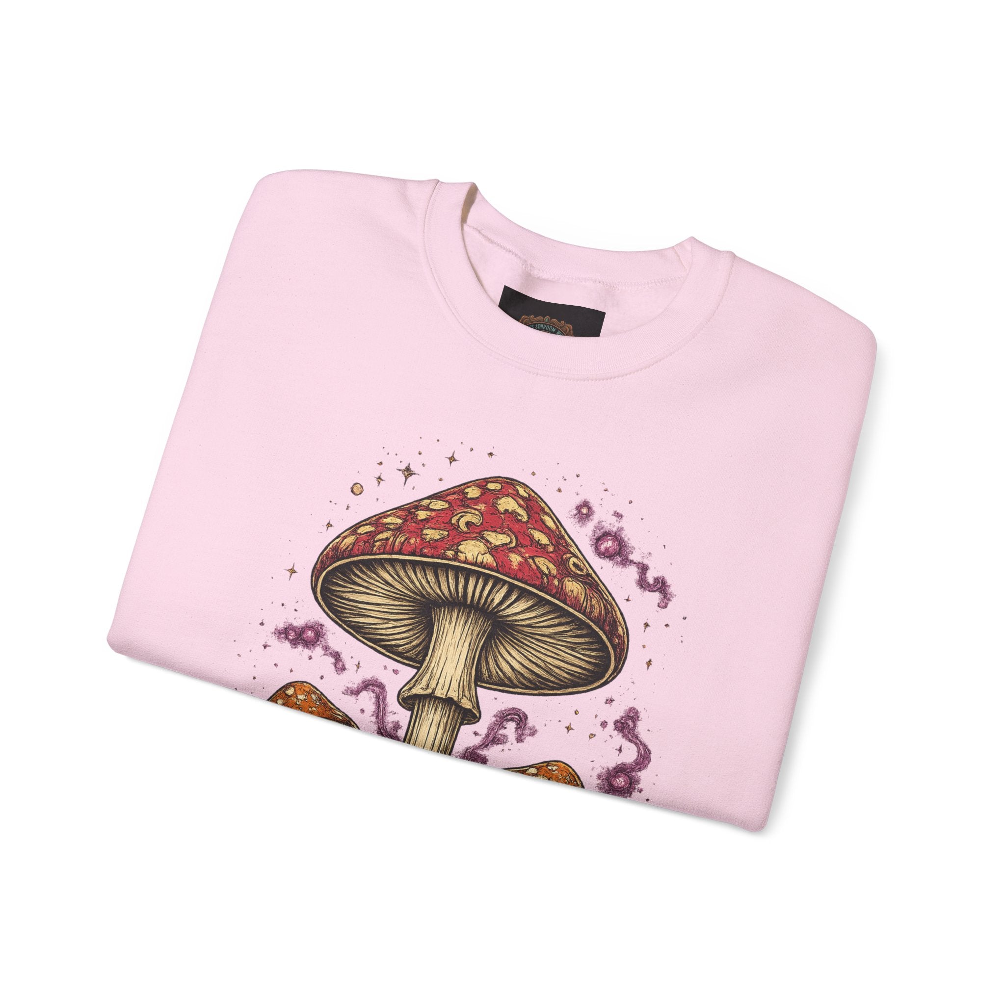 Psychedelic Mushroom Graphic T-Shirt — Red Amanita Illustration