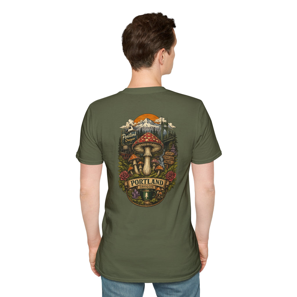 Mushroom Magic T-Shirt — Vintage Red Toadstool Illustration