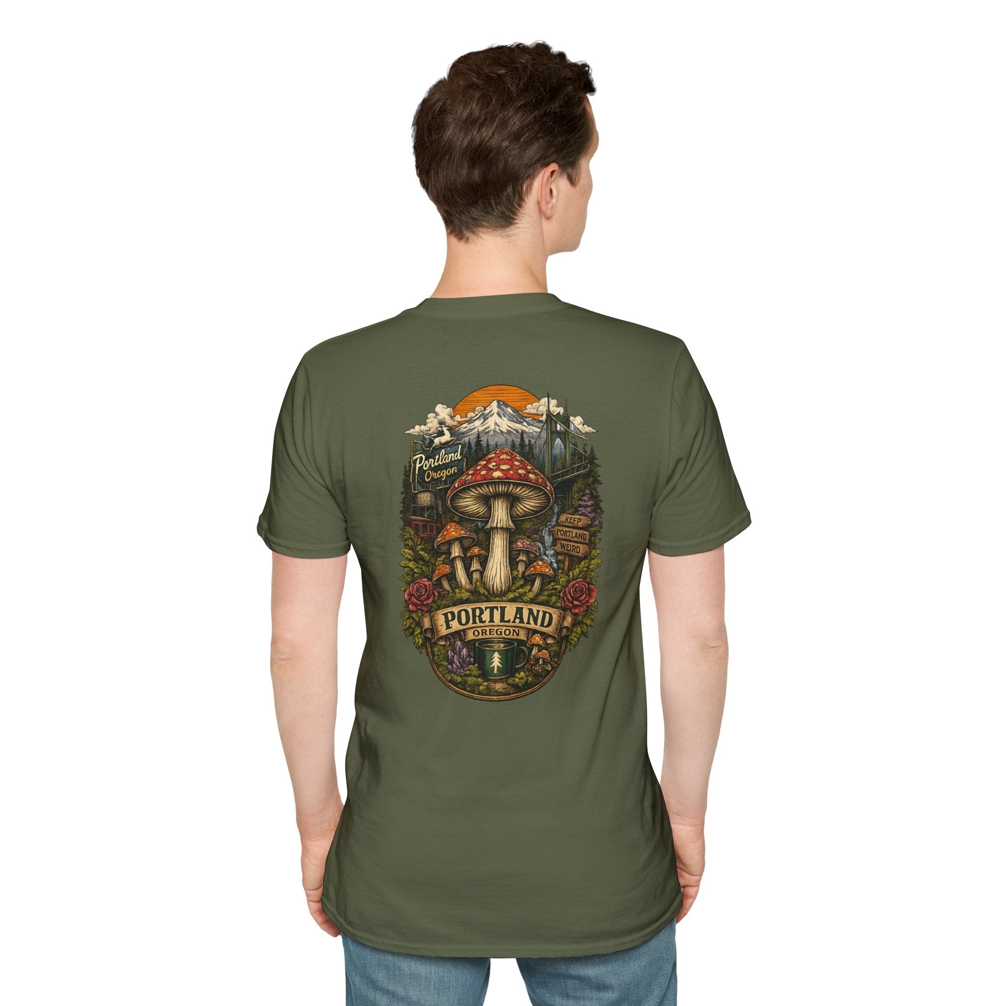 Mushroom Magic T-Shirt — Vintage Red Toadstool Illustration