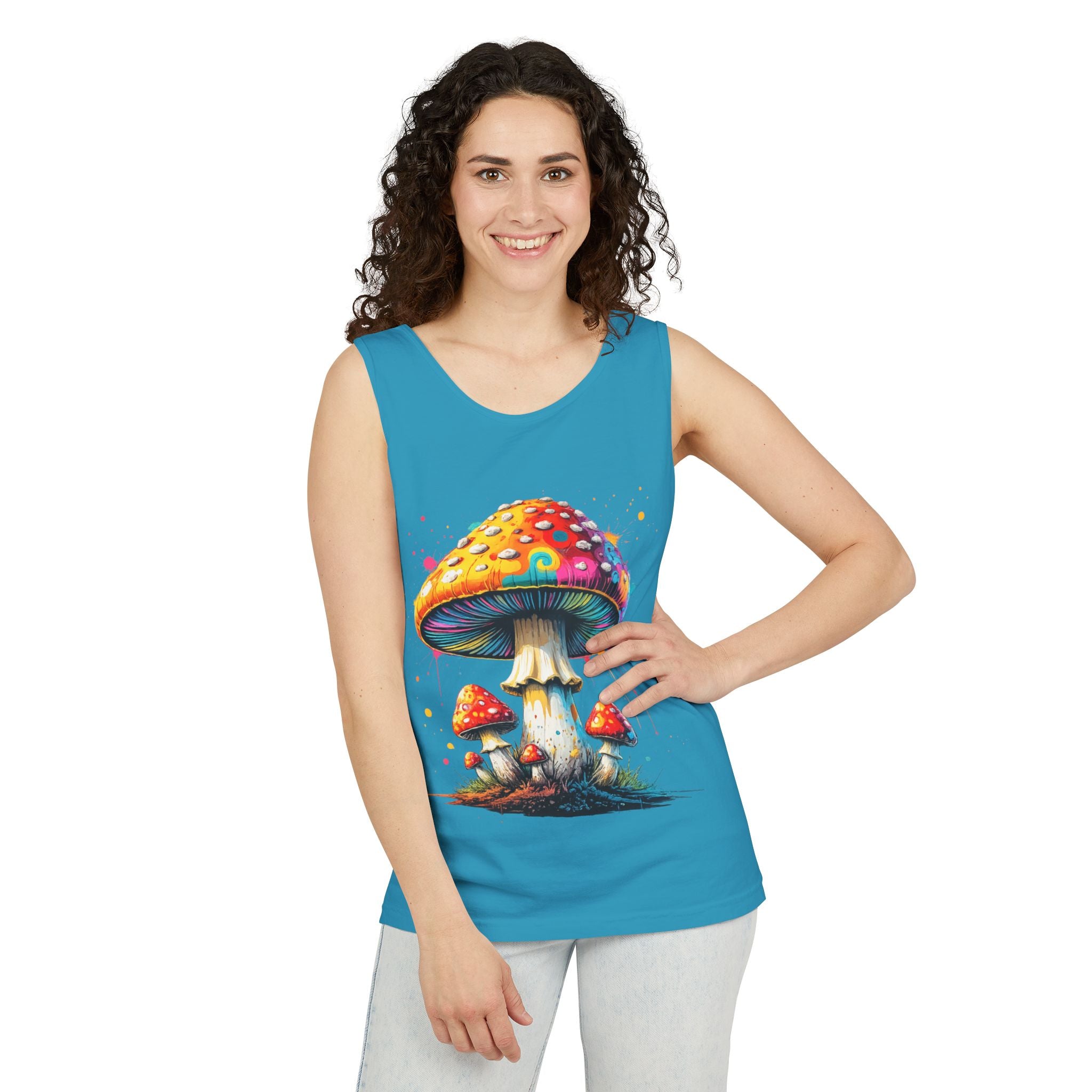 Mushroom Tank Top — Psychedelic & Portland Forest Graphic Tank