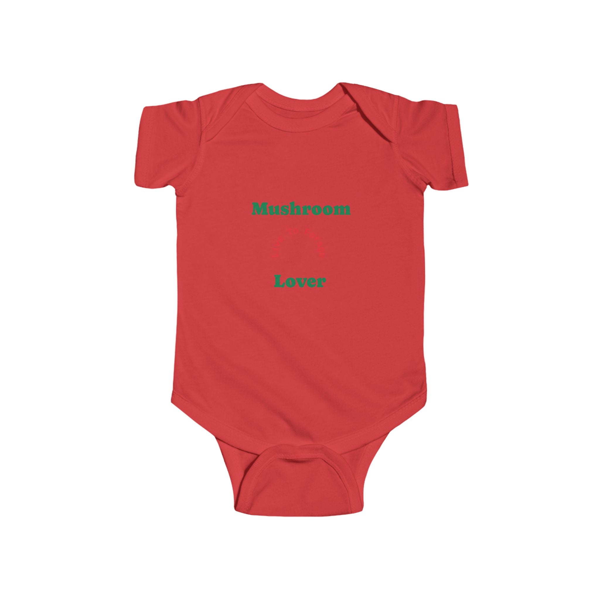 🍄👶 “Mushroom Lover – I Live to Forage” Baby Bodysuit