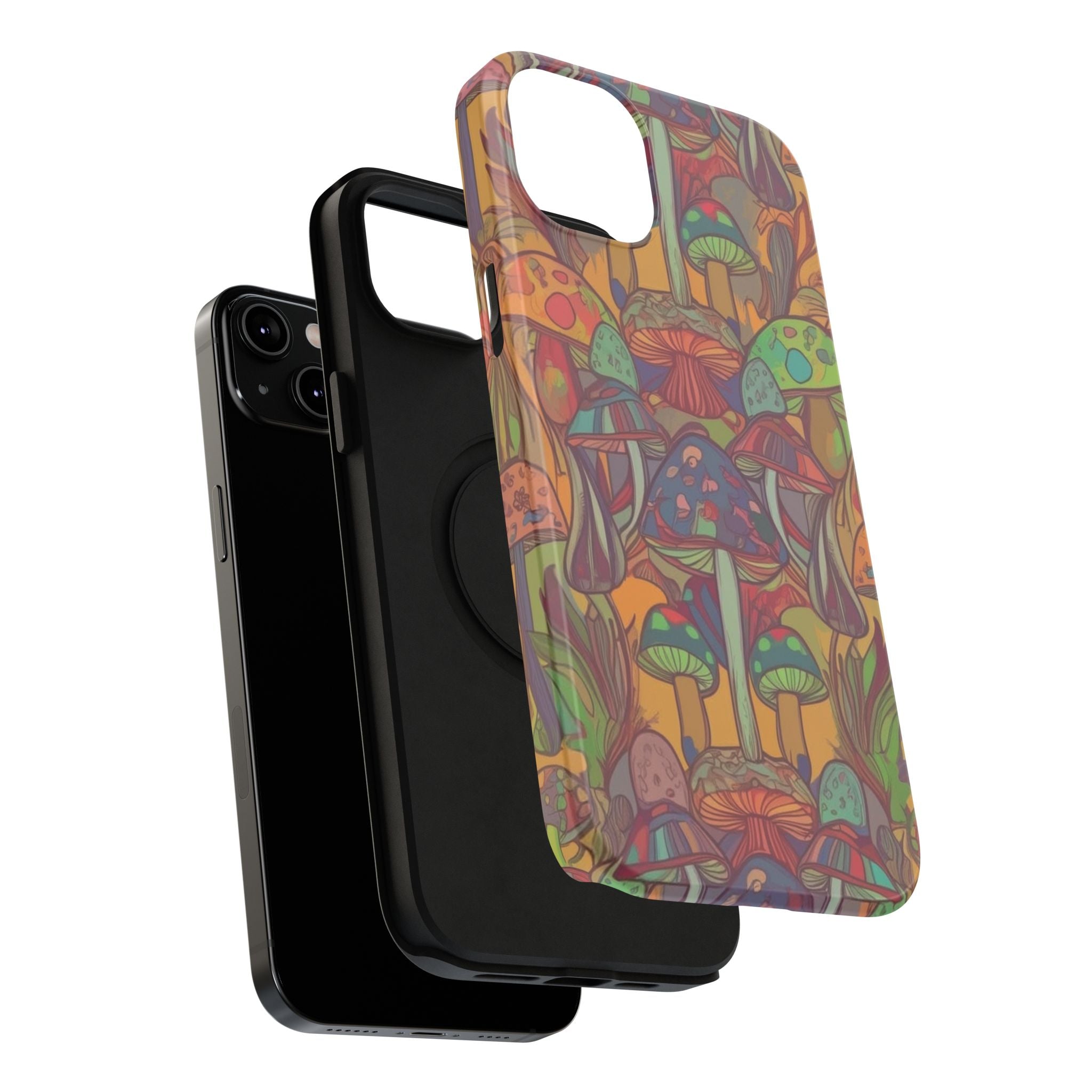 Mushroom Grove Impact-Resistant Case, Unique Phone Cover for Nature Lovers, Mushroom Art Gifts, Phone Accessories for Festivals, [...]
