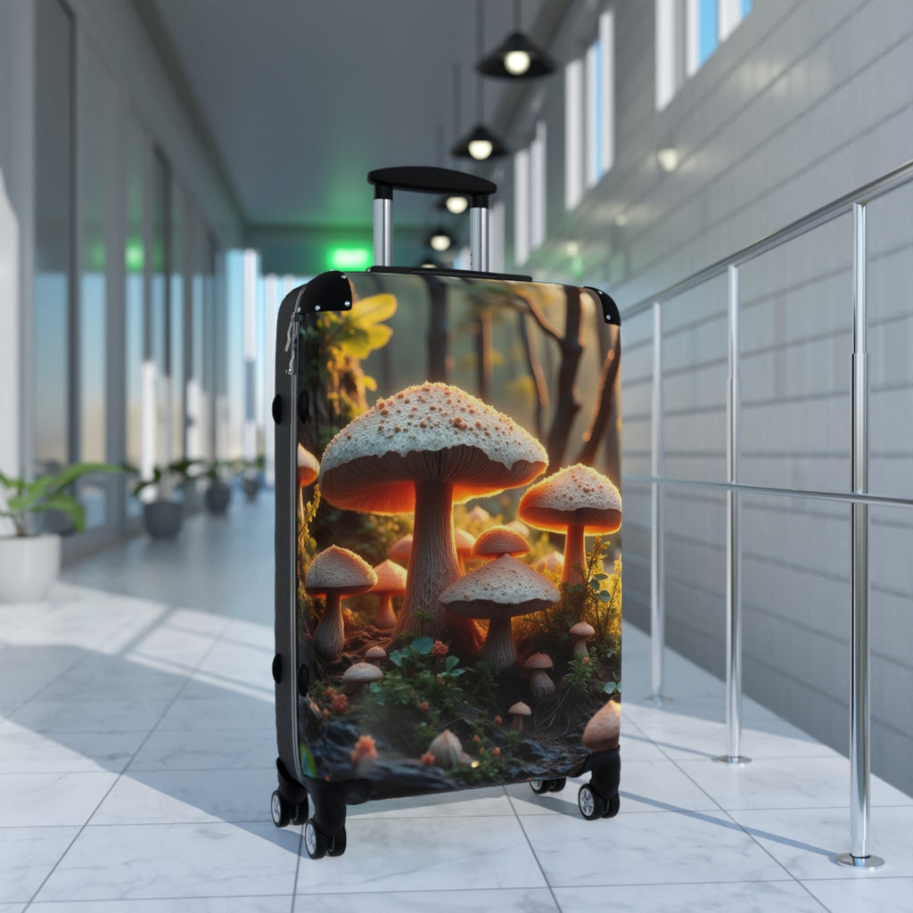 Valise cabine Forêt de Champignons – Bagage de voyage Nature Enchantée