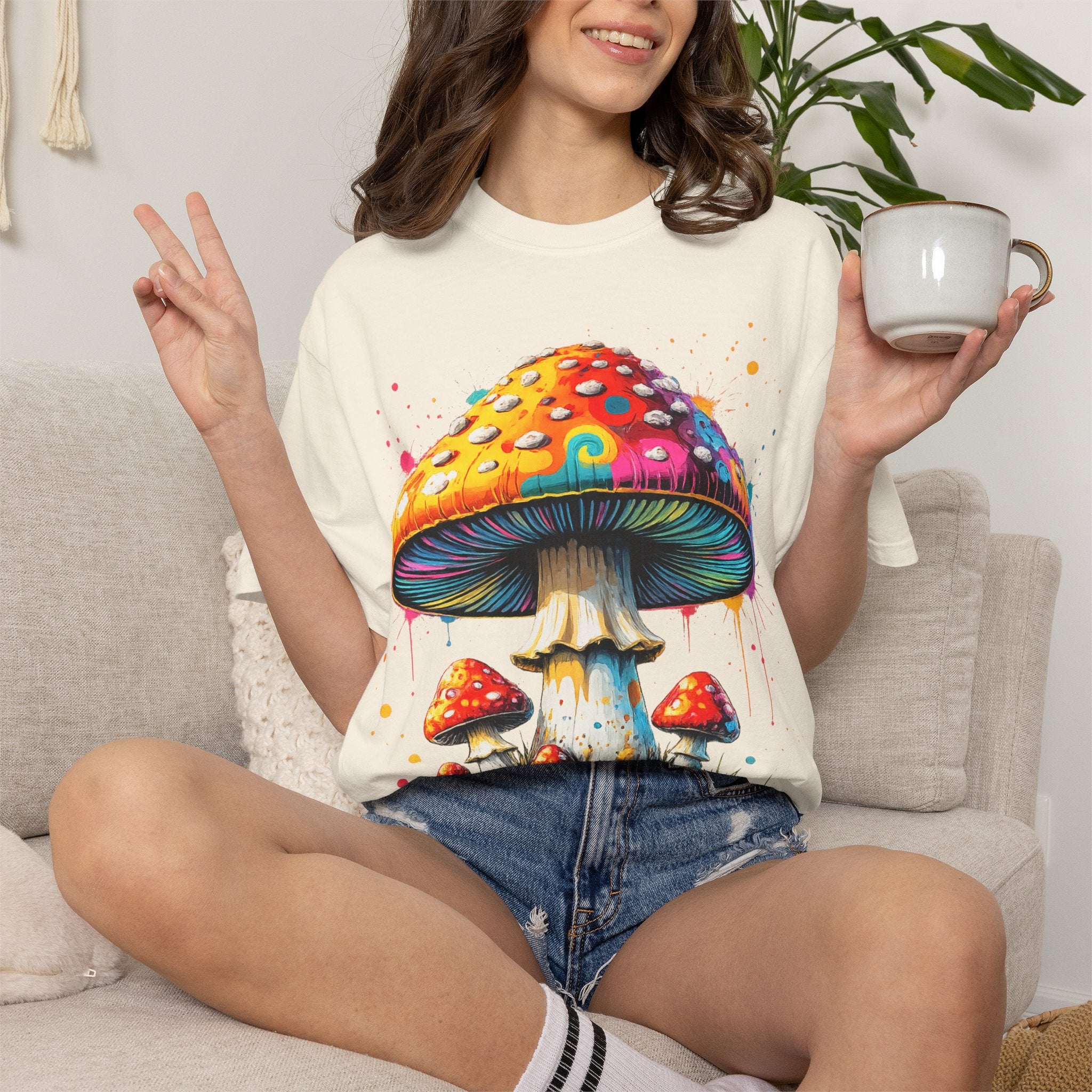 Lake Oswego Mushroom T-Shirt — Vintage Nature & Psychedelic Fungi Design
