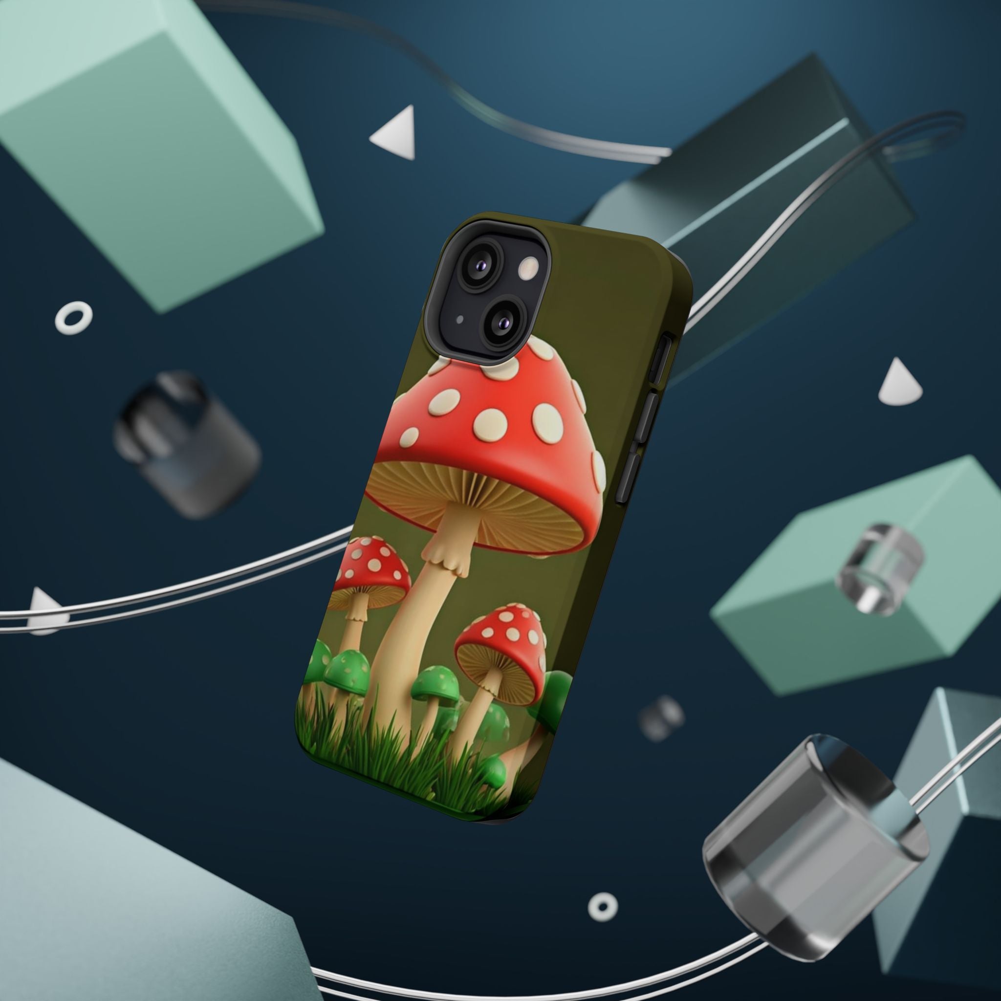 🍄🔥Golden Glow Mushroom Phone Case – Nature Meets Radiance" 🍄✨📱