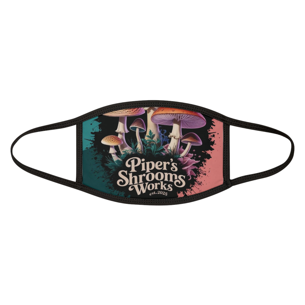 Face Mask: Piper's Shrooms Works Mushroom Face Mask — Psychedelic Fungi Graphic Mask