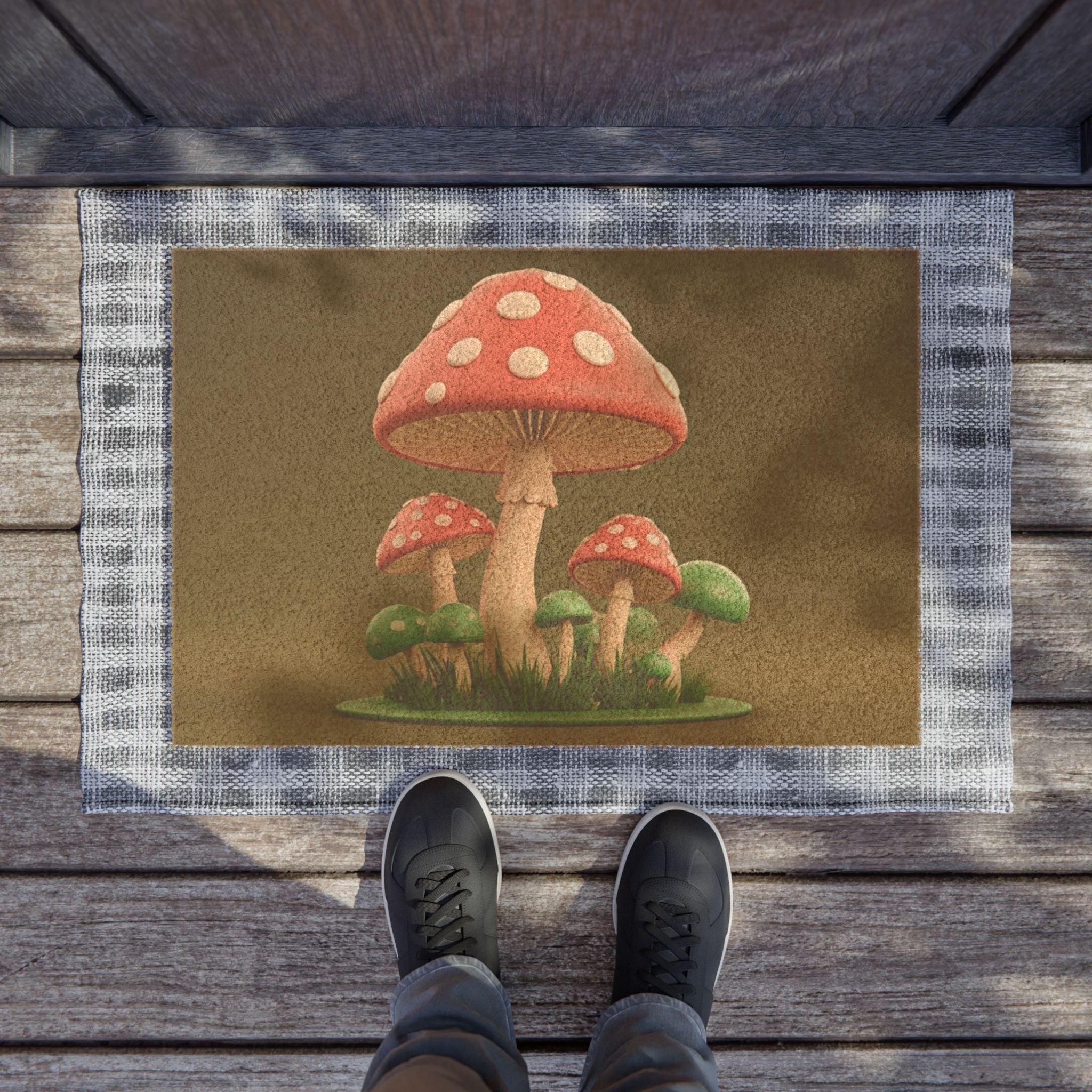 🍄🌿 Welcome to the Mushroom Meadow Doormat 🌿🍄