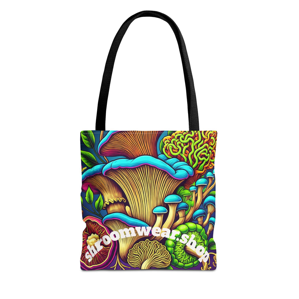 Bag: Mushroom Art Tote Bag – Psychedelic Fungi All-Over Print Eco Tote