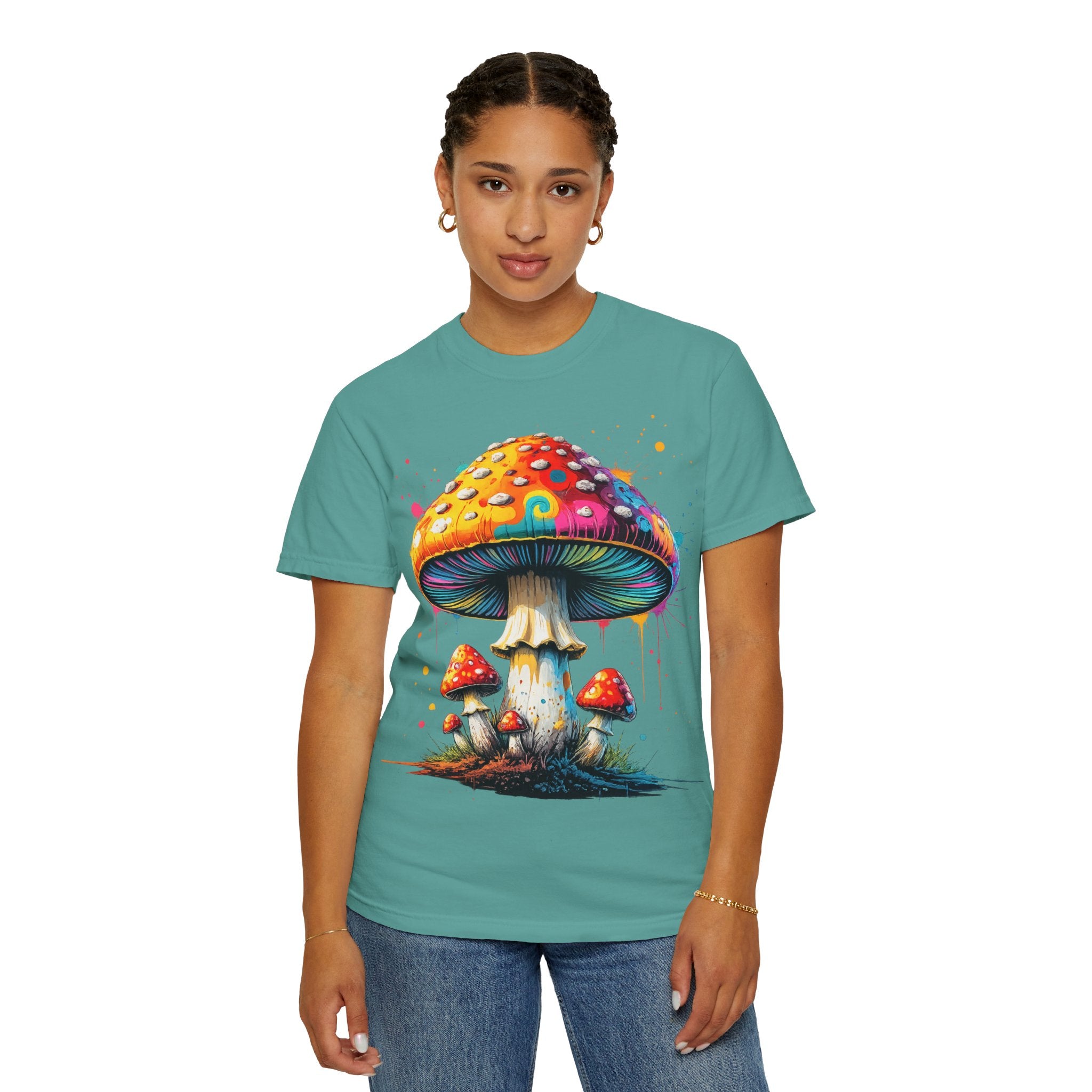 Lake Oswego Mushroom T-Shirt — Vintage Nature & Psychedelic Fungi Design