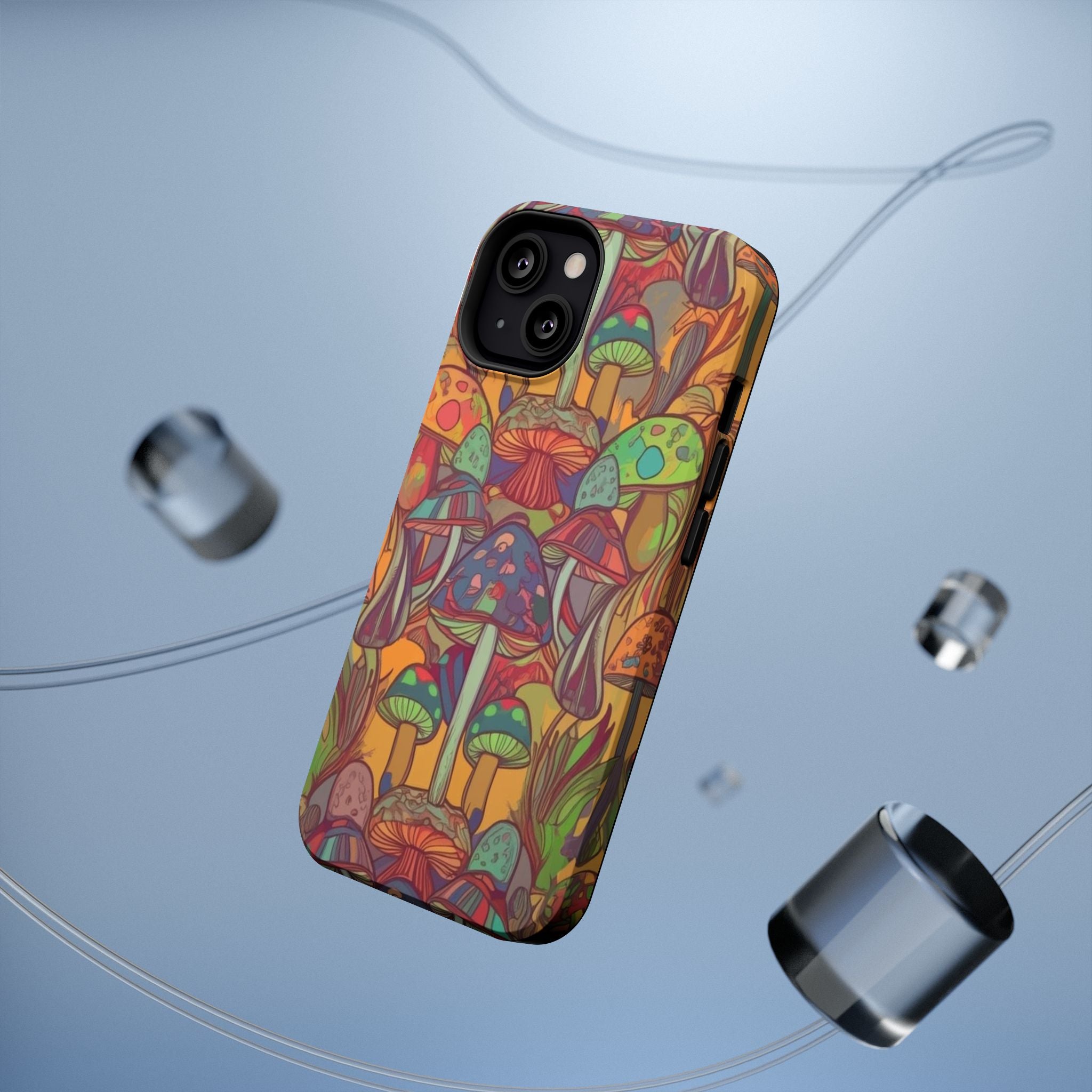 Mushroom Grove Impact-Resistant Case, Unique Phone Cover for Nature Lovers, Mushroom Art Gifts, Phone Accessories for Festivals, [...]