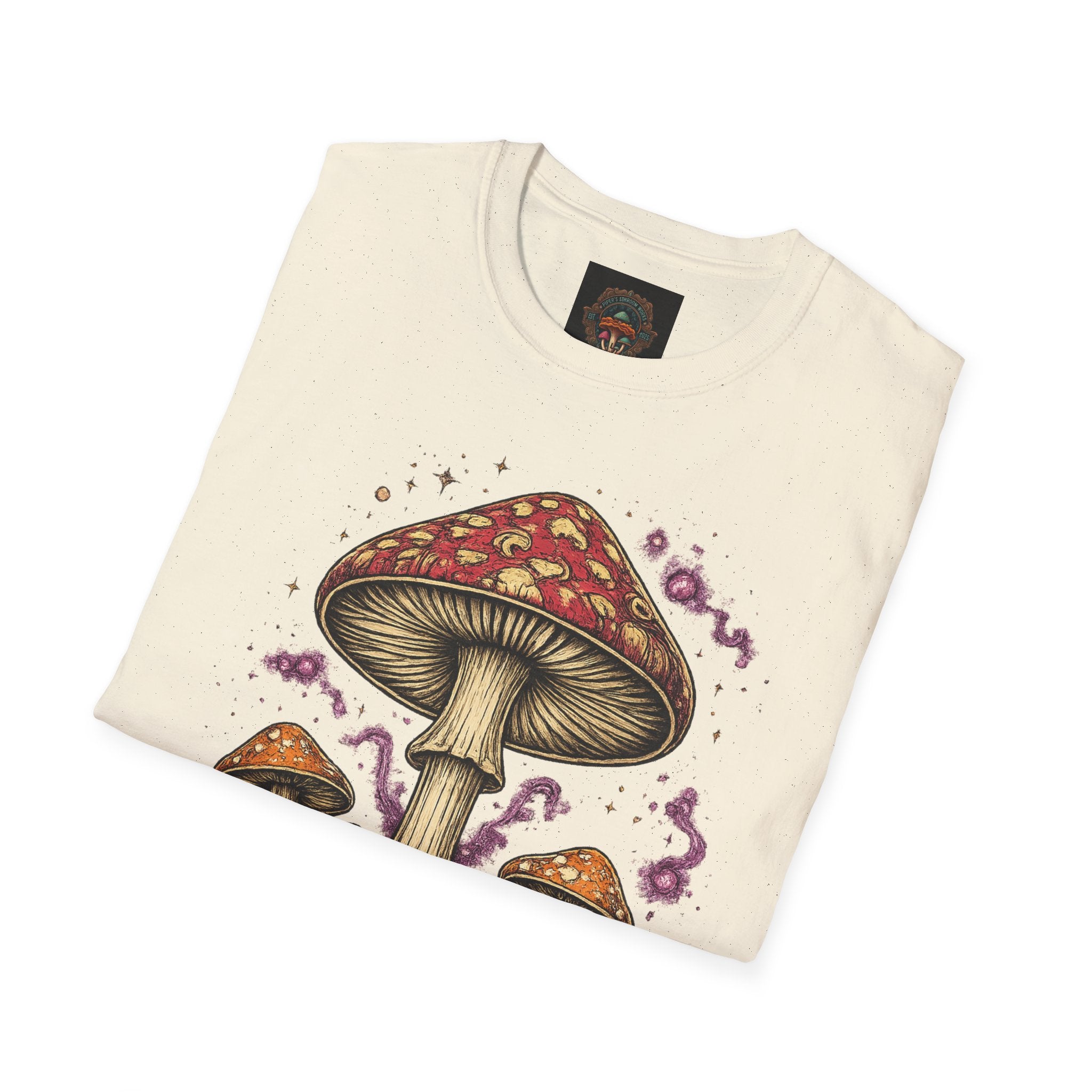 Mushroom Magic T-Shirt — Vintage Red Toadstool Illustration