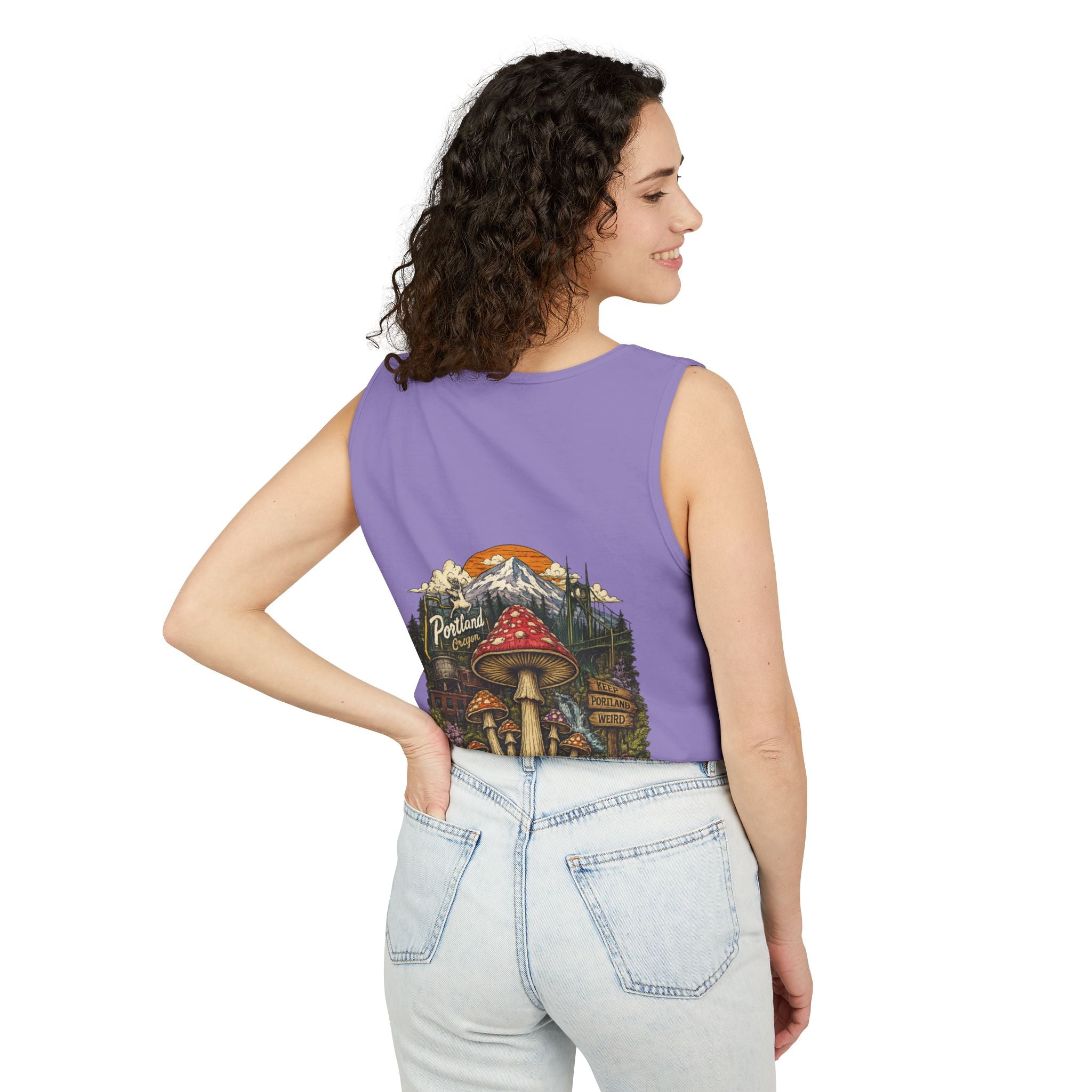 Mushroom Tank Top — Psychedelic & Portland Forest Graphic Tank