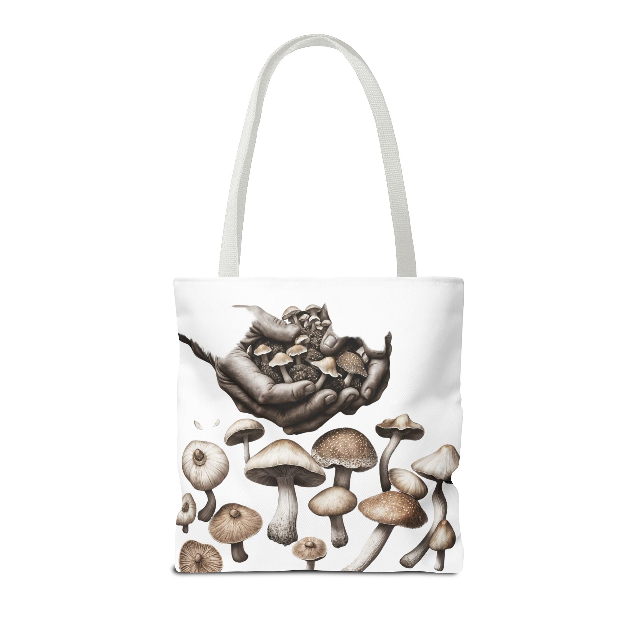👐 “Harvested by Hand” Mushroom Tote – Carry Nature’s Story 🍄