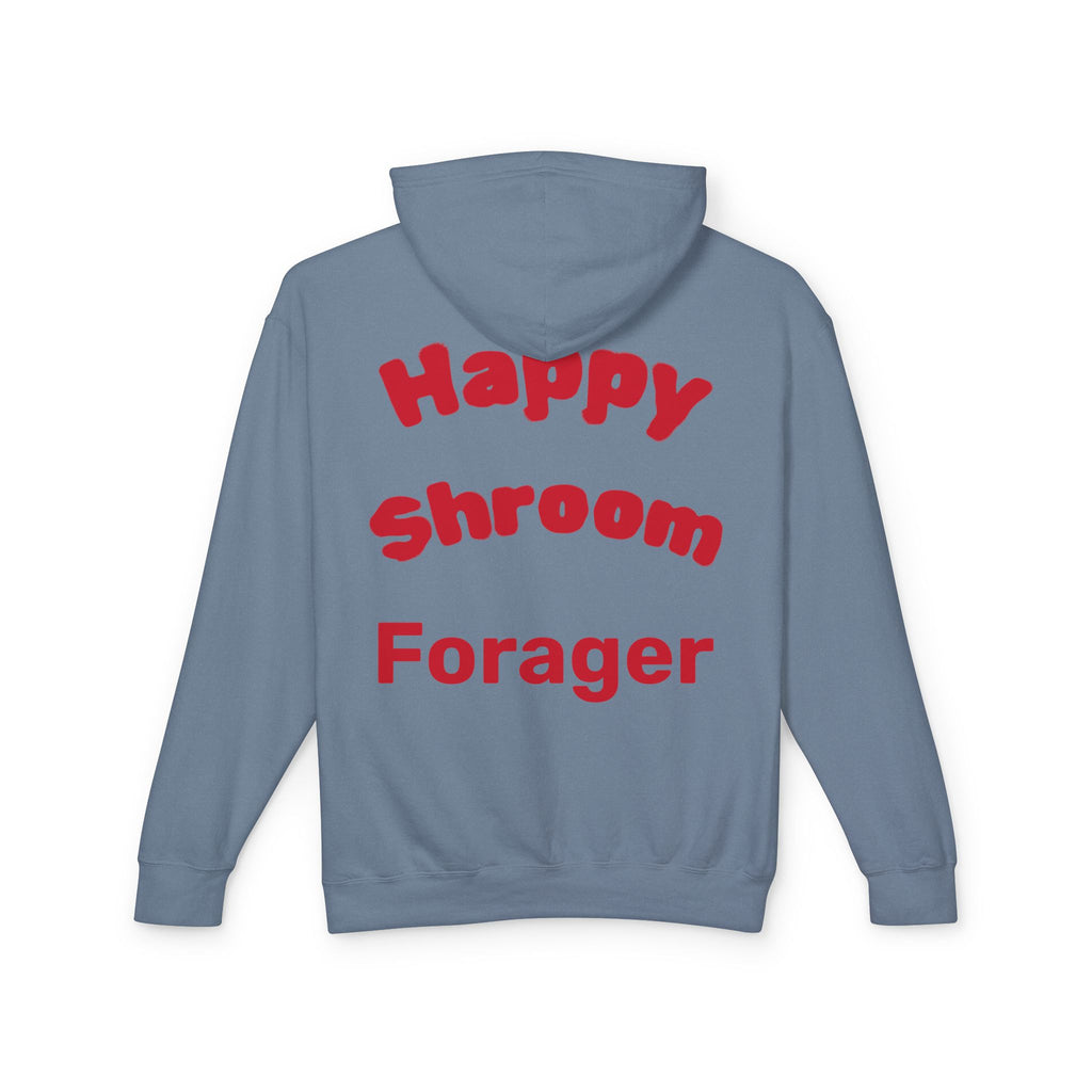 Mushroom Christmas Tree Hoodie — "Happy Shroom Forager" Holiday Pullover