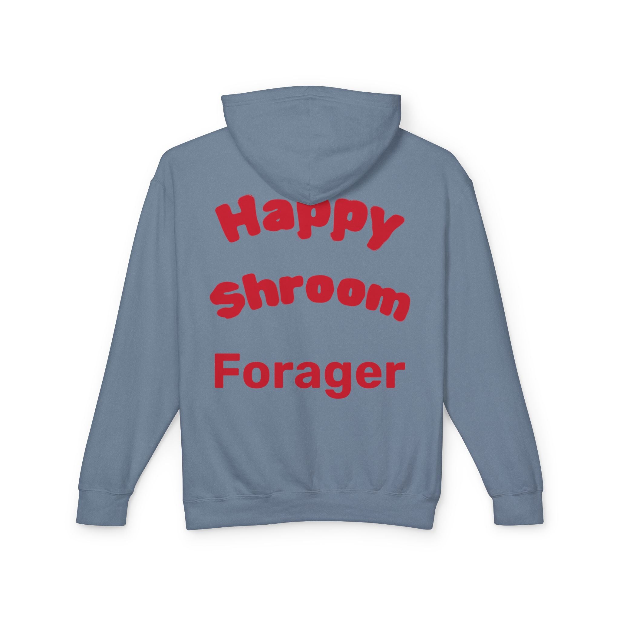 Mushroom Christmas Tree Hoodie — "Happy Shroom Forager" Holiday Pullover