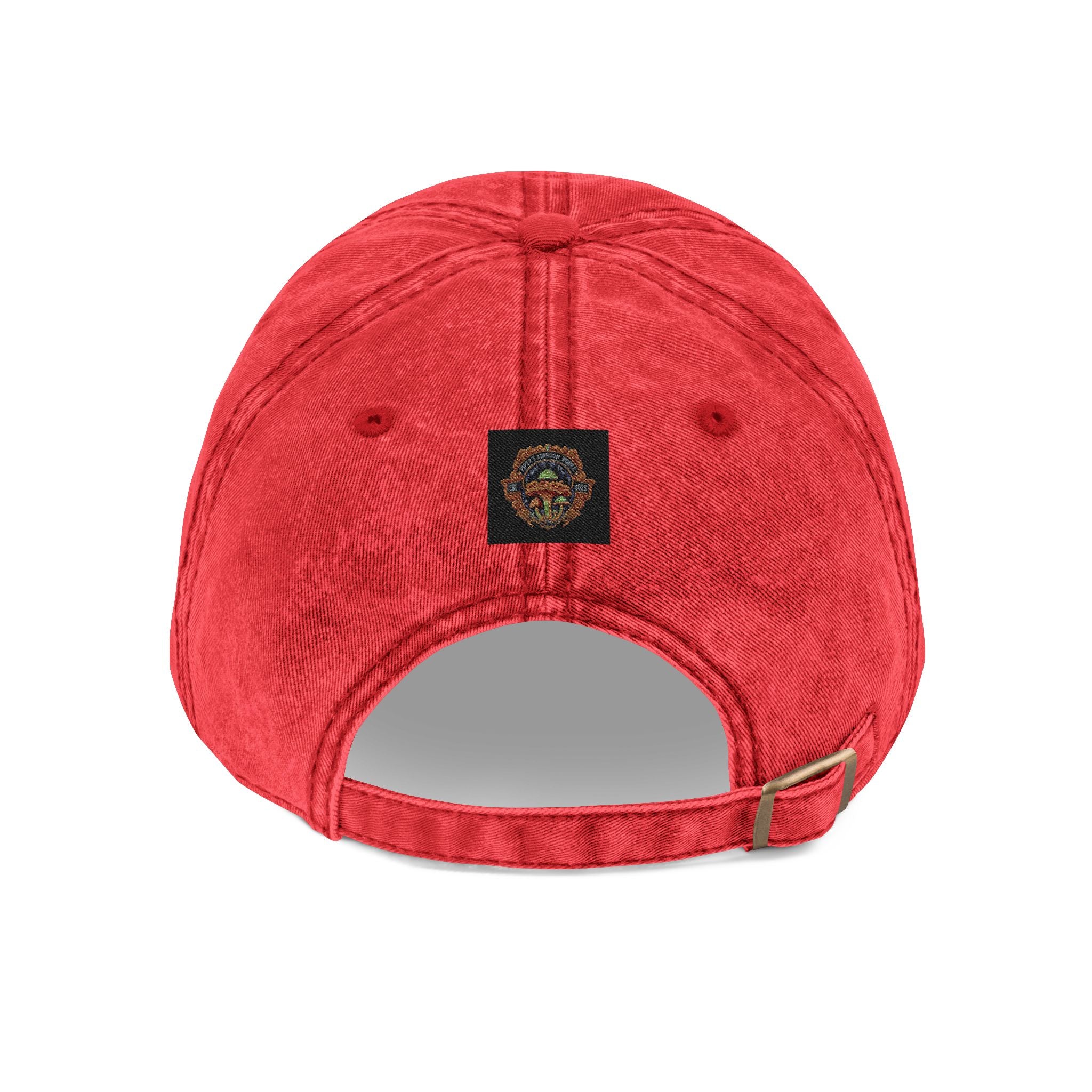 Vintage Embroidered Floral Cap — Retro Red Dad Hat
