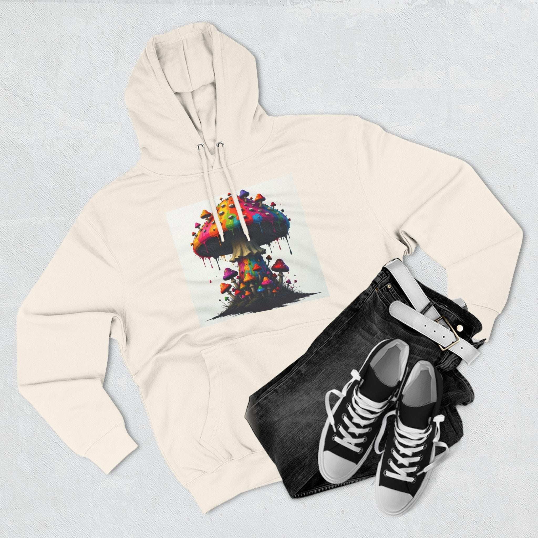 Shroom Works Hoodie — Colorful Psychedelic Mushroom Art Pullover