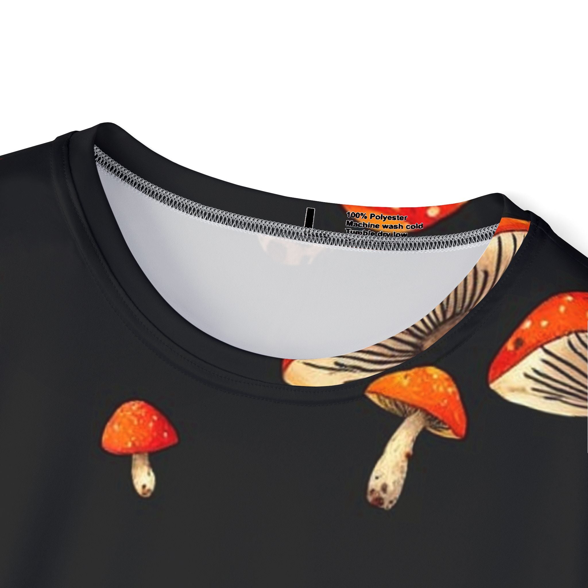 Men's Mushroom Print Sports Jersey — Red Toadstool All-Over Graphic Tee
