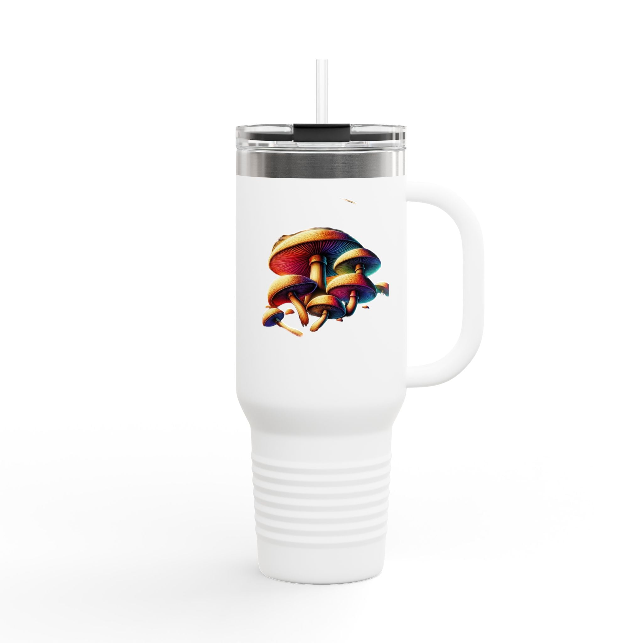 🌈 Psychedelic Shroom Travel Mug – Sip in Technicolor!