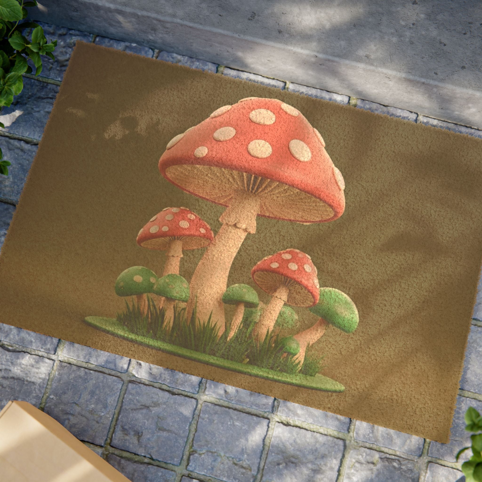 🍄🌿 Welcome to the Mushroom Meadow Doormat 🌿🍄