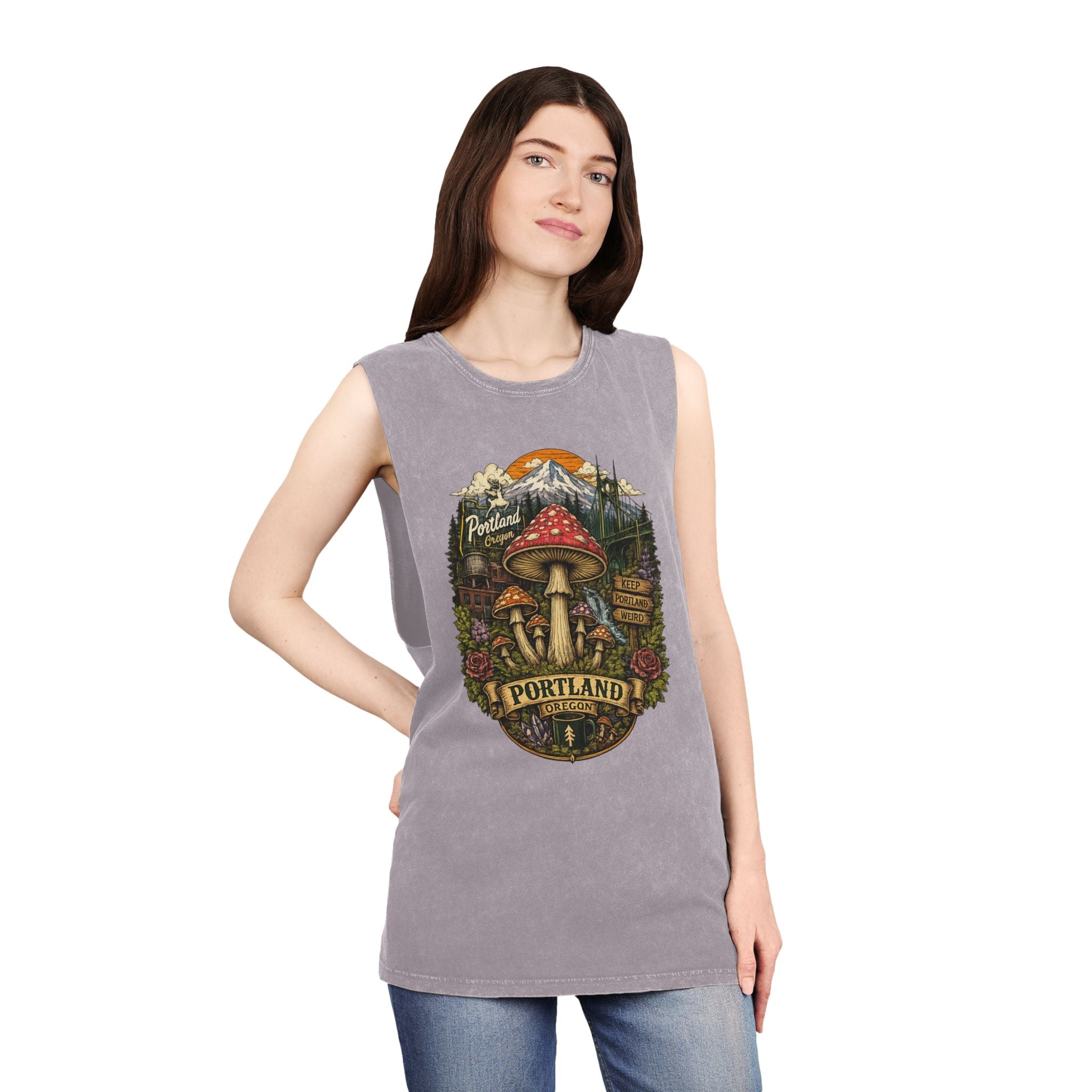 Portland Mushroom Graphic Tank