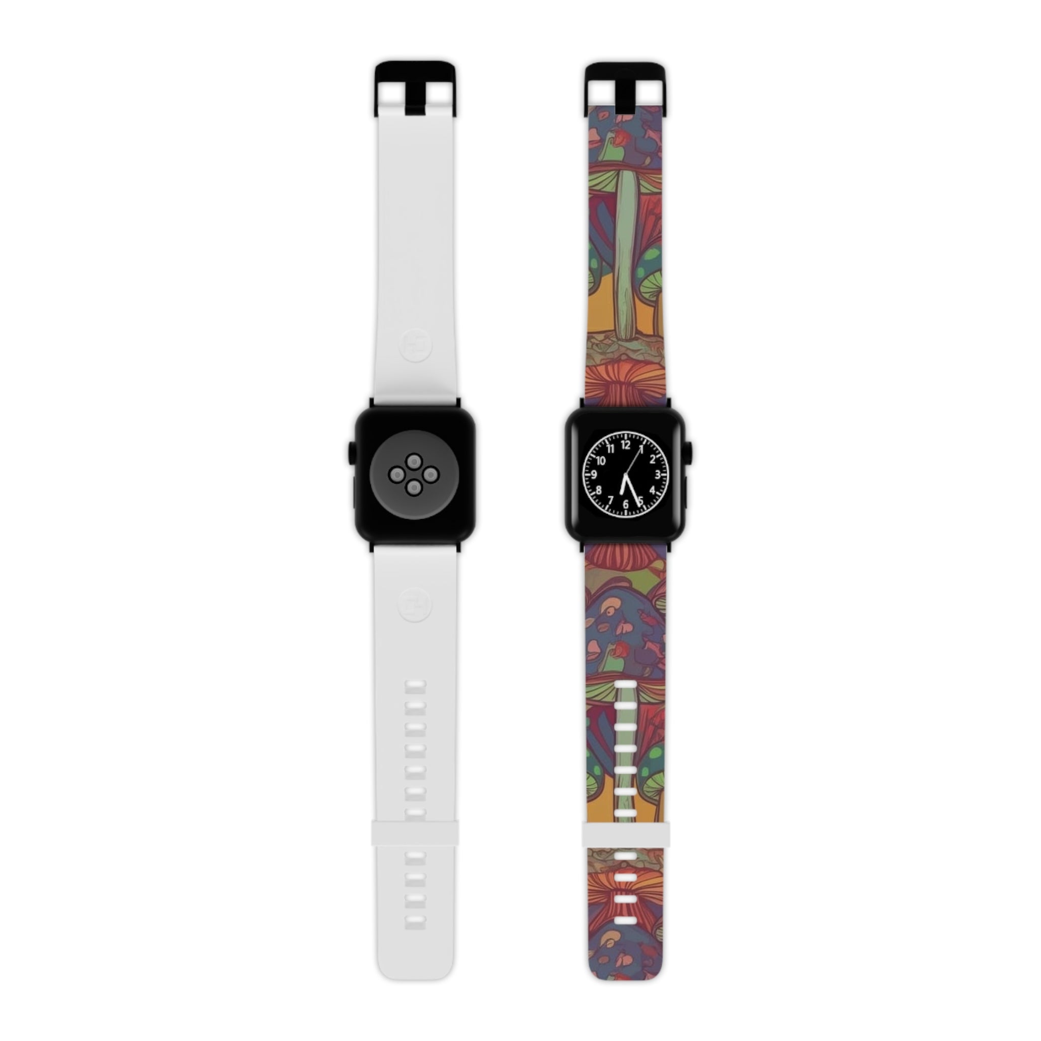 Mushroom Forest Apple Watch Band — Colorful Psychedelic Nature Strap