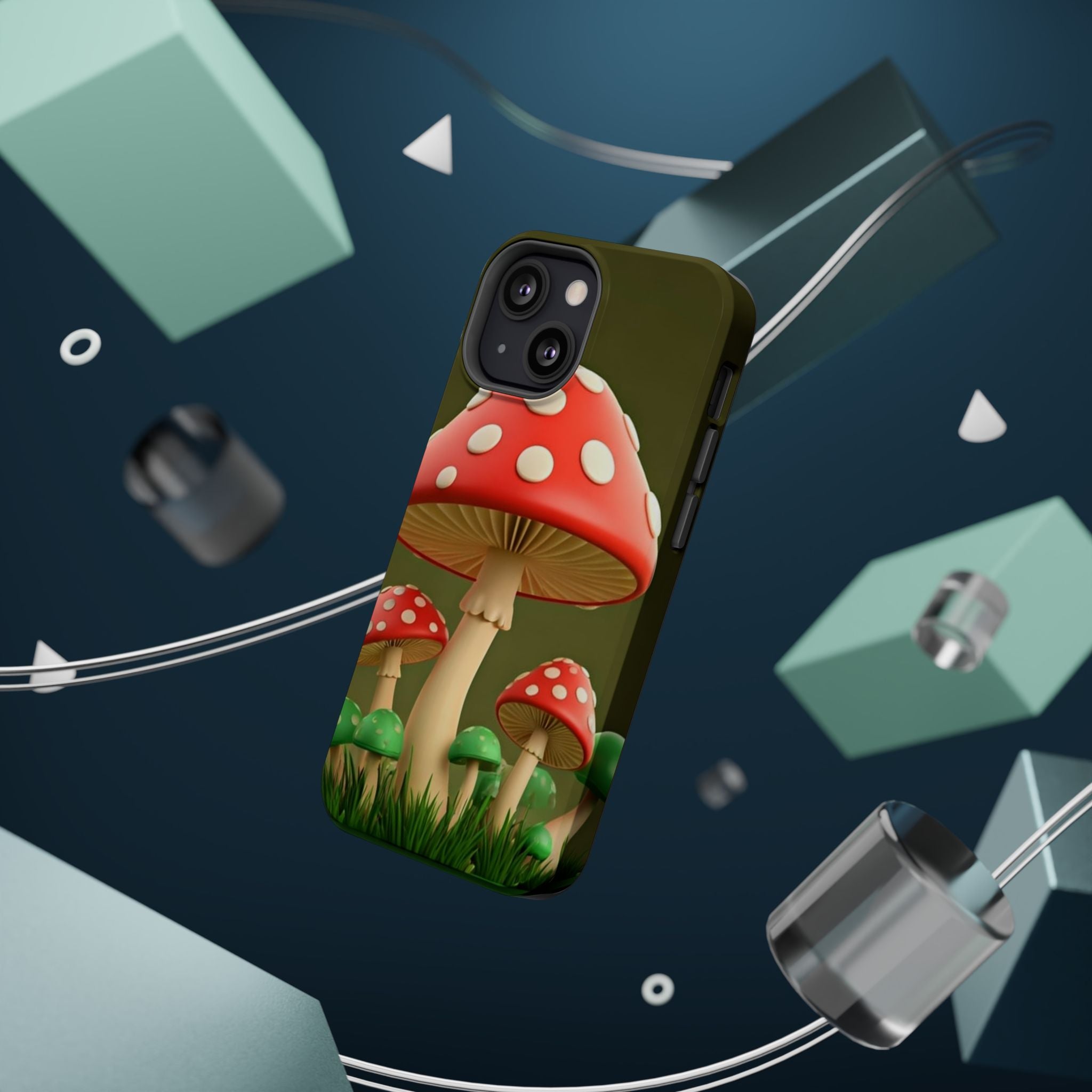 🍄🔥Golden Glow Mushroom Phone Case – Nature Meets Radiance" 🍄✨📱