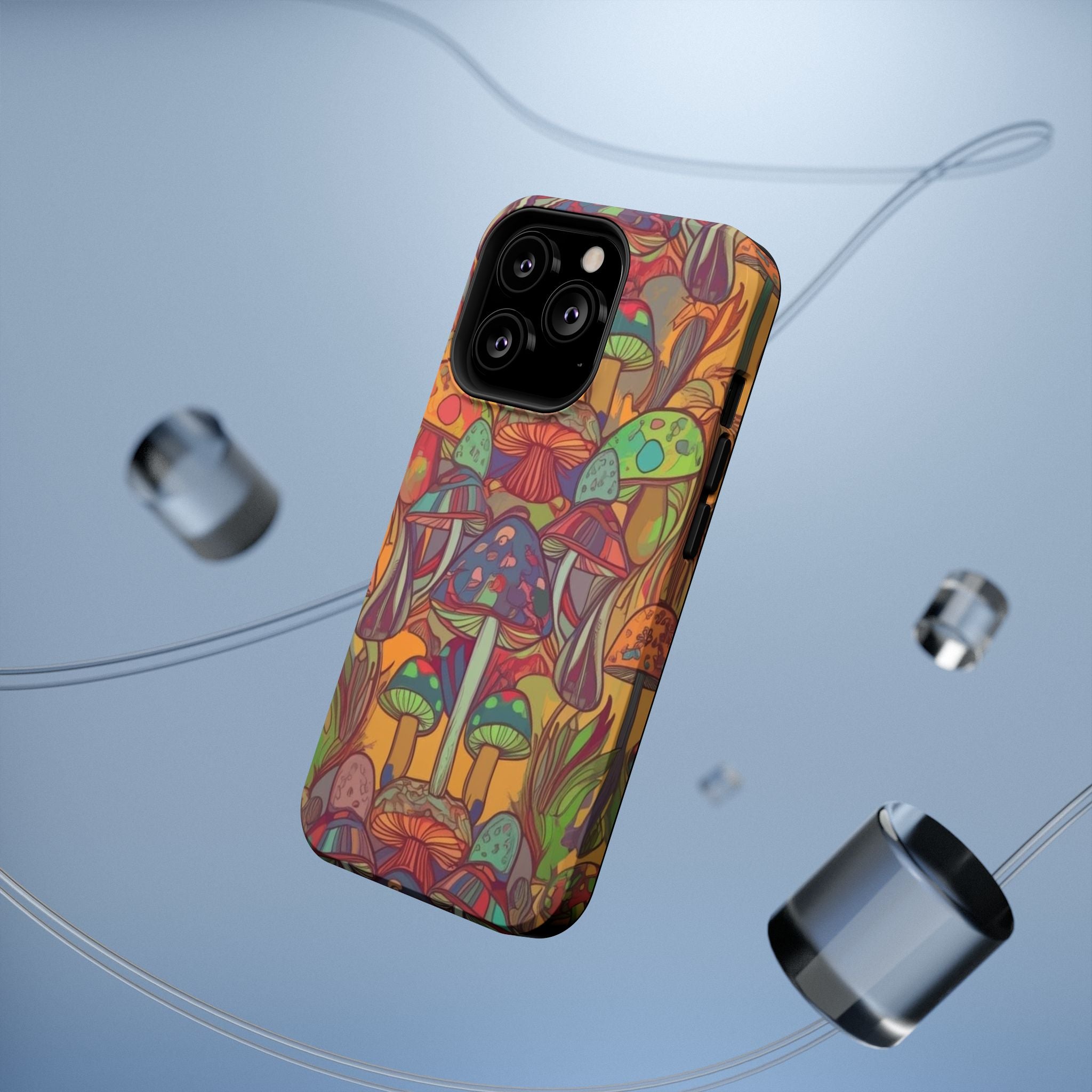 Mushroom Grove Impact-Resistant Case, Unique Phone Cover for Nature Lovers, Mushroom Art Gifts, Phone Accessories for Festivals, [...]