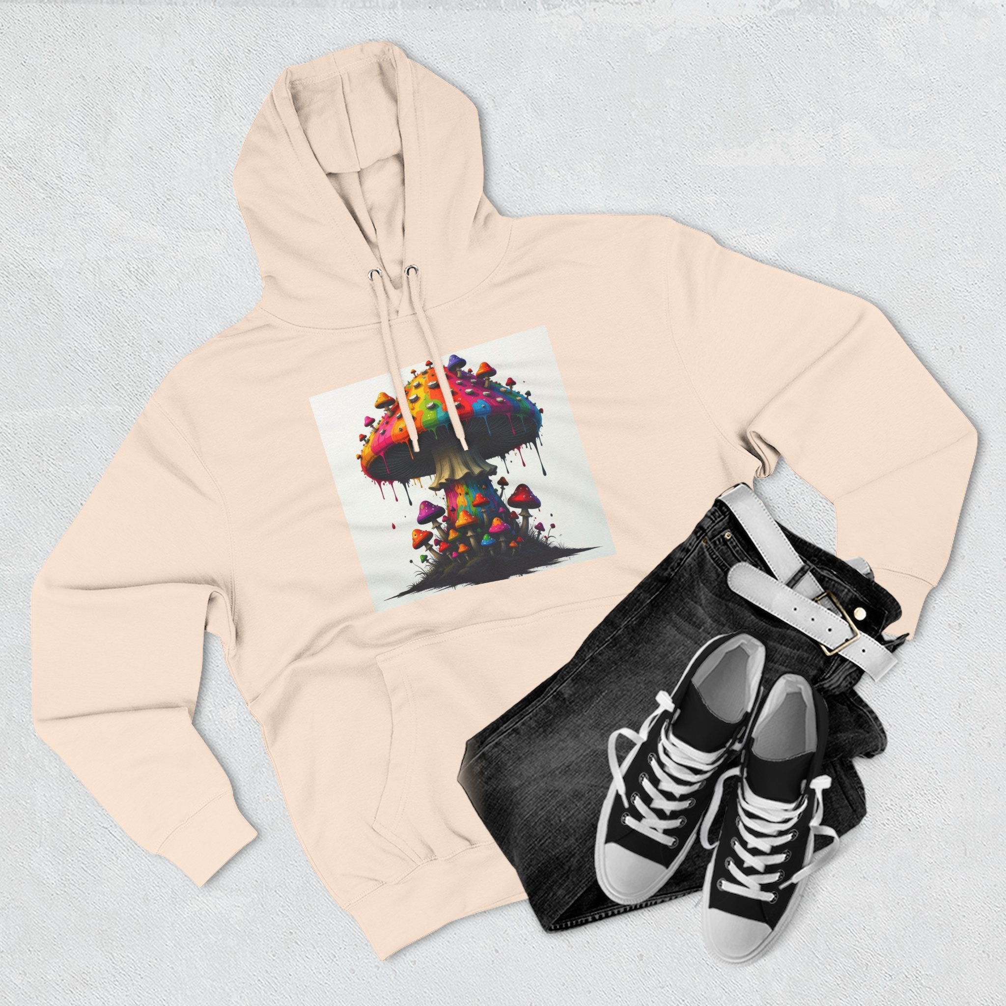 Shroom Works Hoodie — Colorful Psychedelic Mushroom Art Pullover