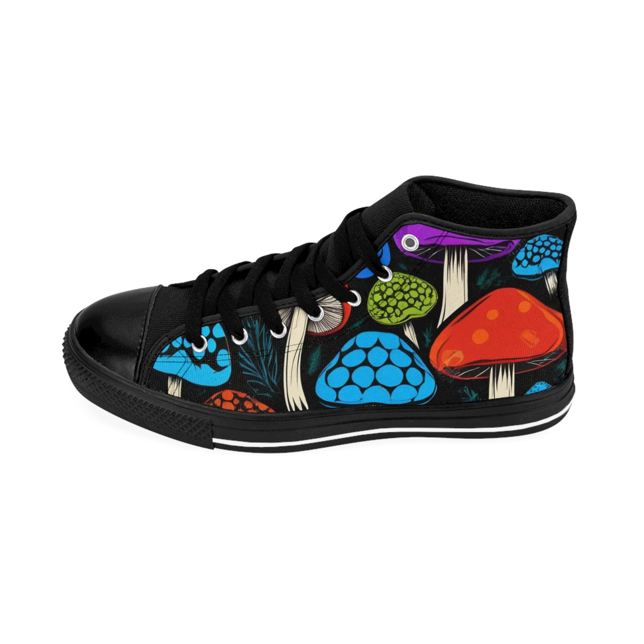 🍄 Mystic Forest High-Top Sneakers – Walk Boldly Into Magic