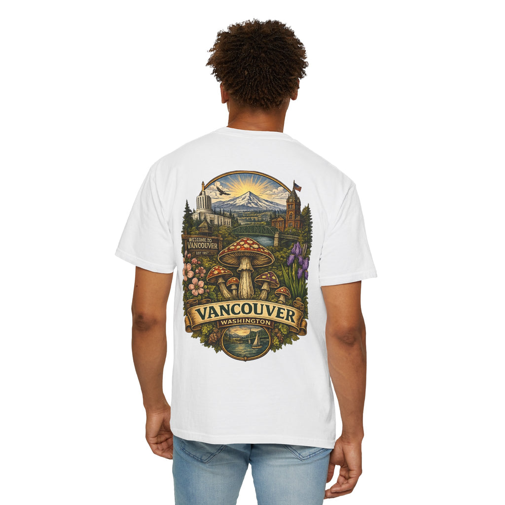 Lake Oswego Mushroom T-Shirt — Vintage Nature & Psychedelic Fungi Design