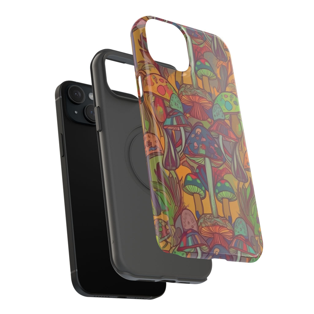Mushroom Grove Impact-Resistant Case, Unique Phone Cover for Nature Lovers, Mushroom Art Gifts, Phone Accessories for Festivals, [...]