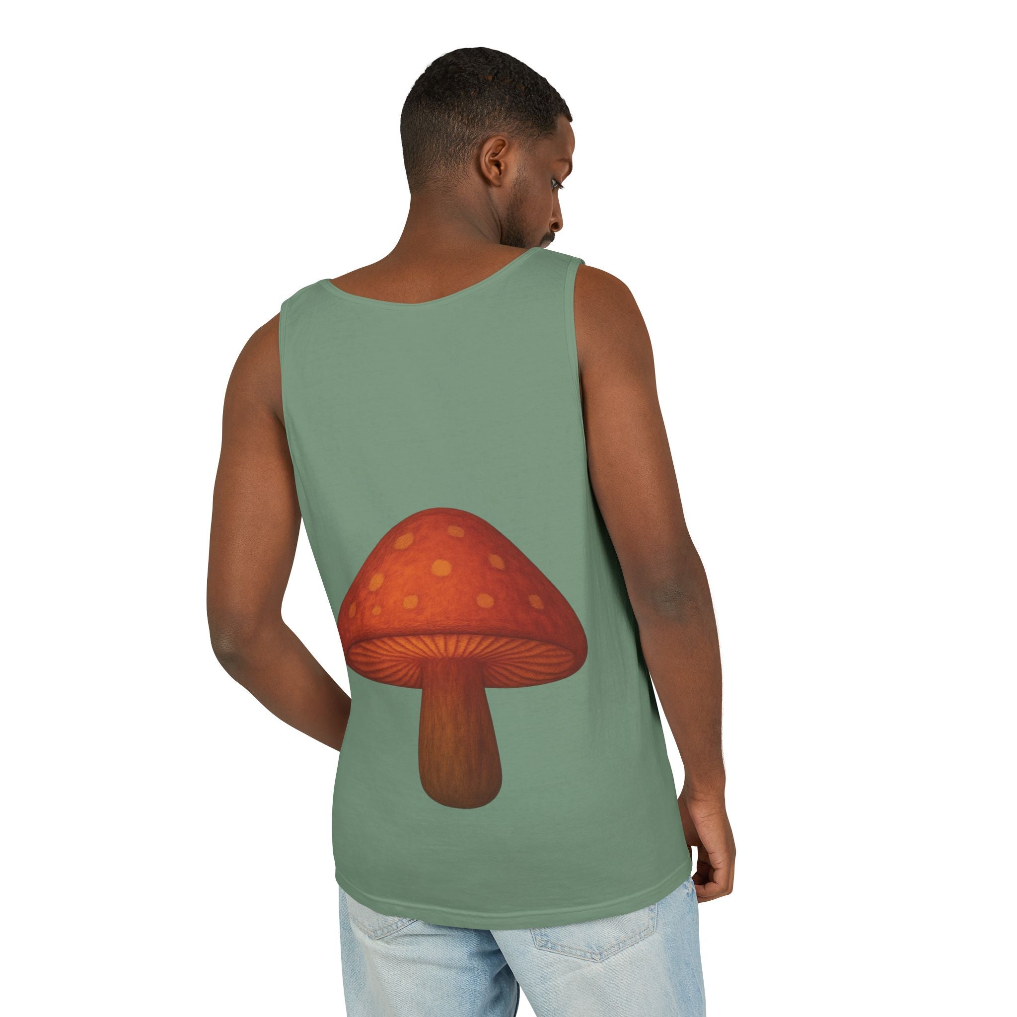 Portland Mushroom Tank Top — Vintage Forest Travel Graphic